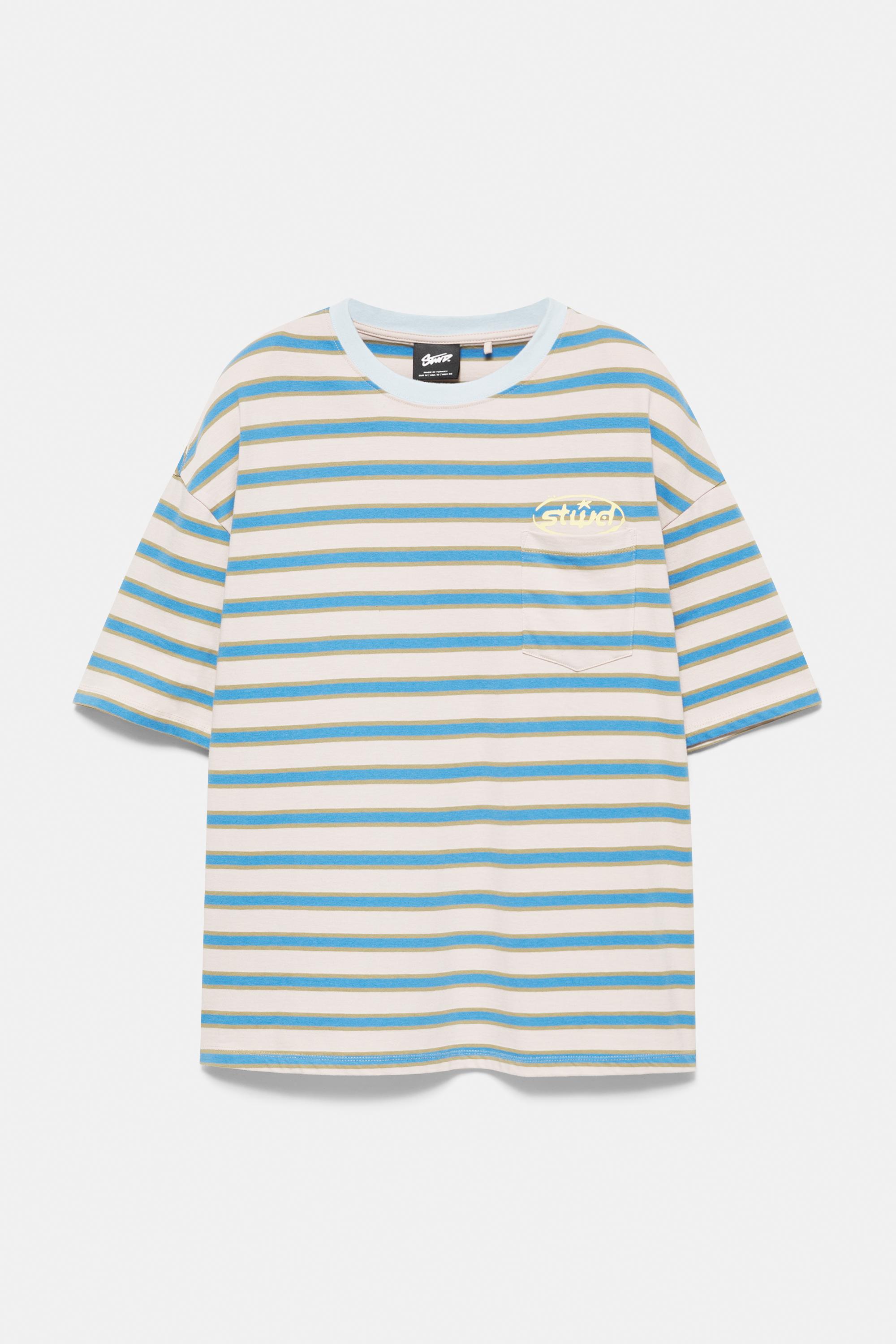 Striped STWD T-shirt — White