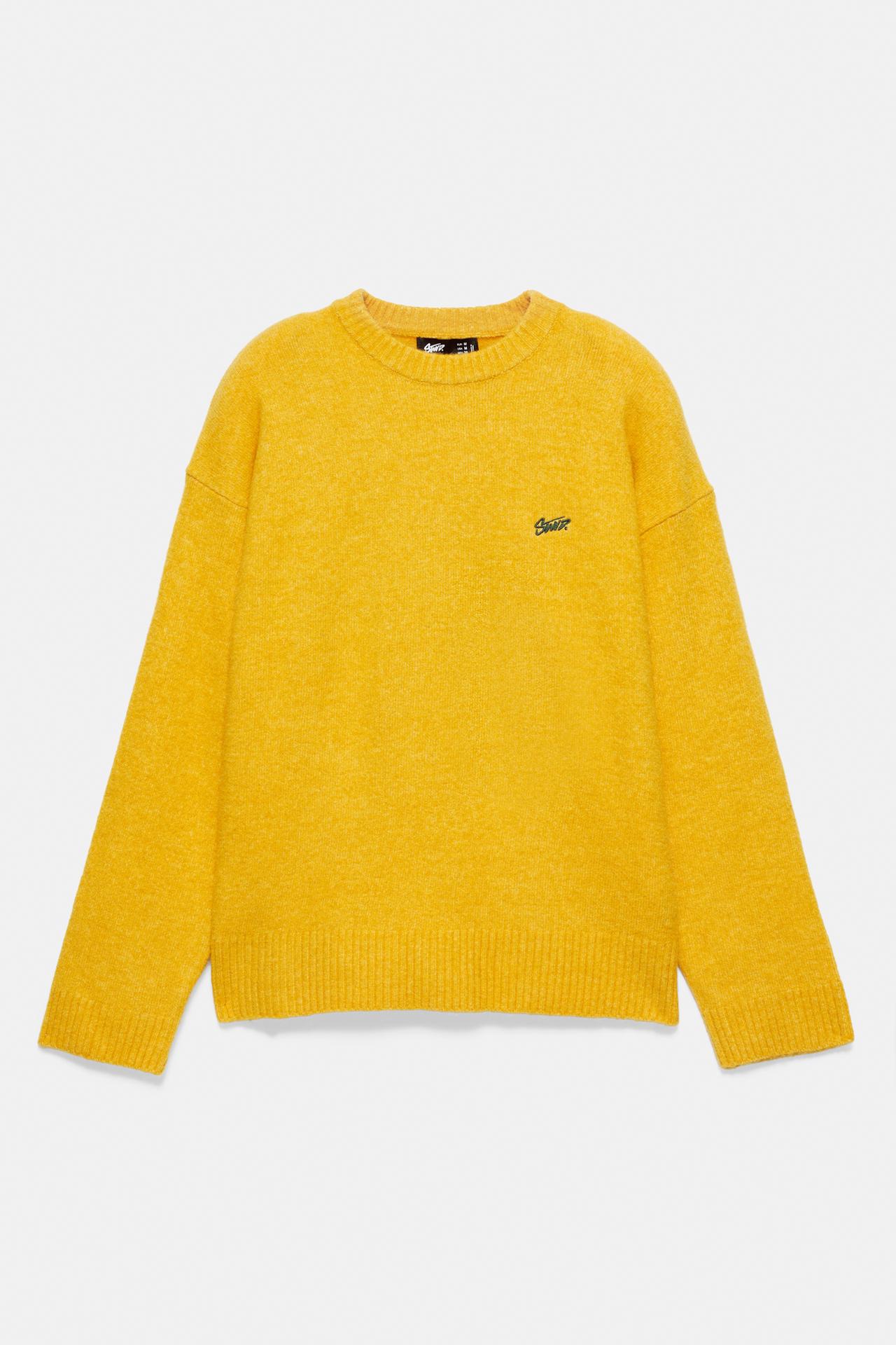 STWD embroidered knit jumper — Yellow