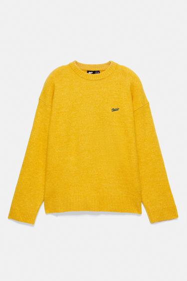 STWD embroidered knit jumper — Yellow 6