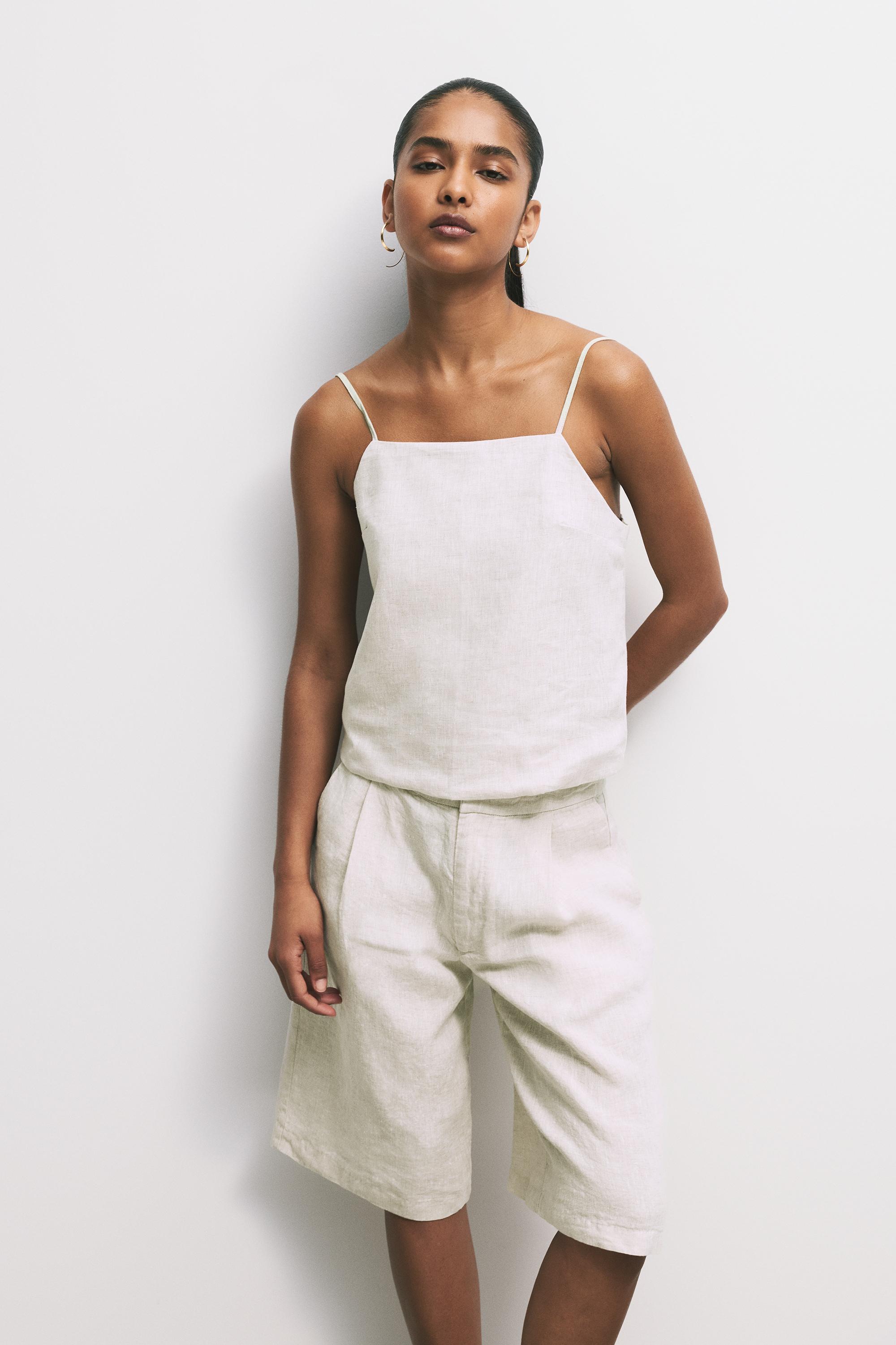 Top Aus 100 % Leinen