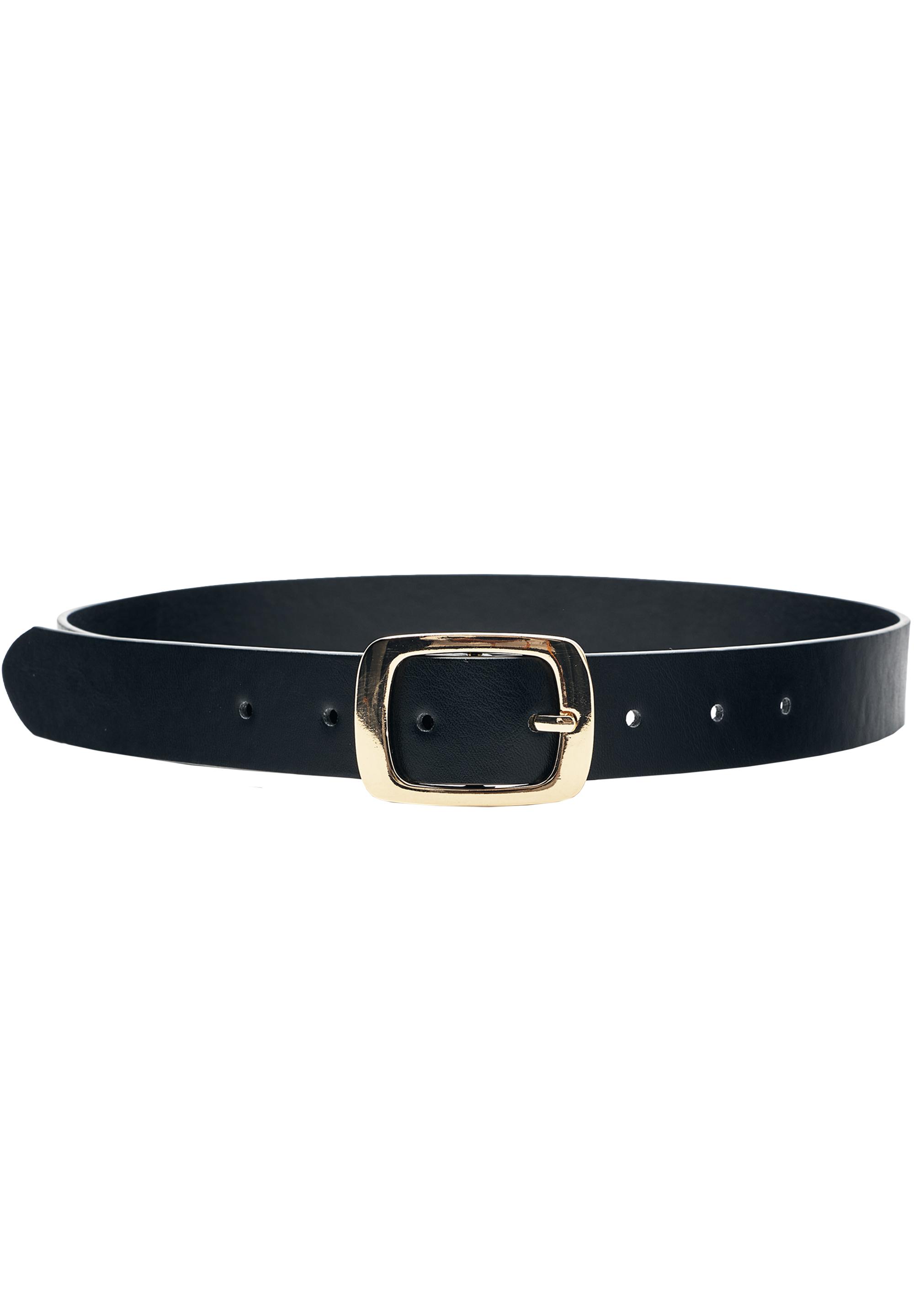 Rectangular buckle belt — Black