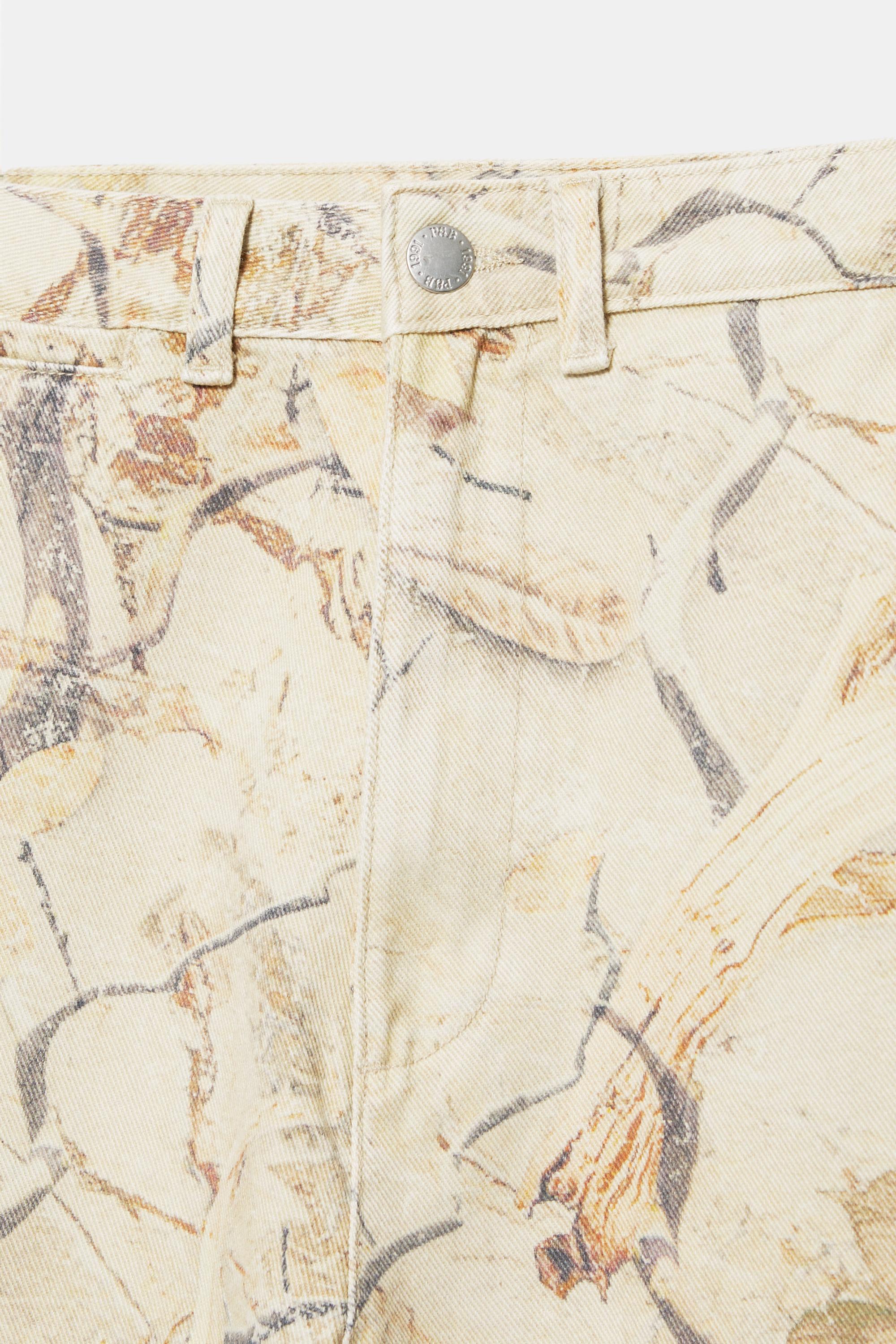 Printed Bermuda shorts — Sand