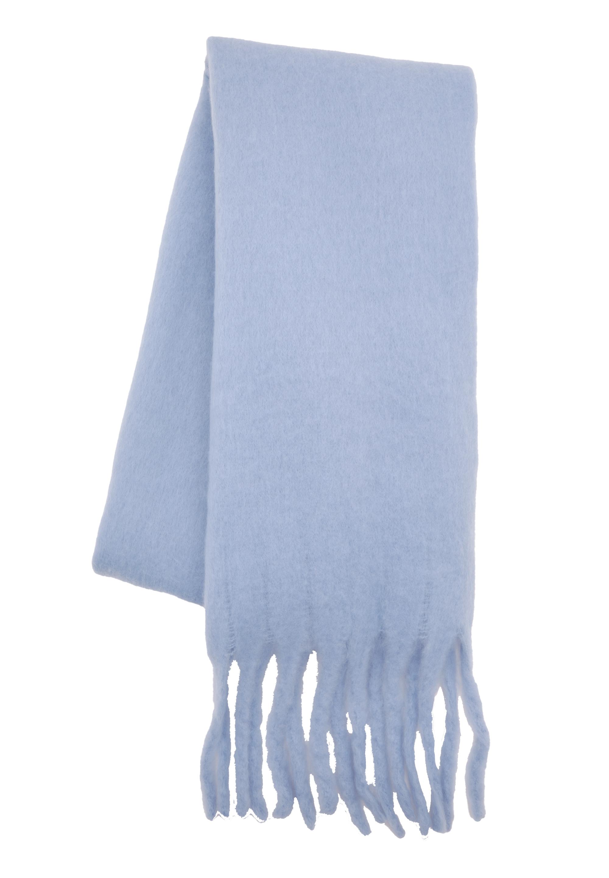 Maxi mohair-effect scarf — Pale blue