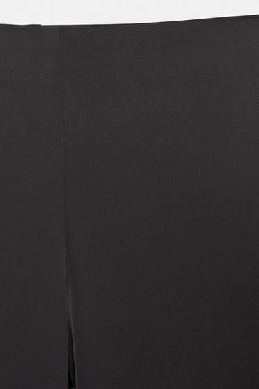 Satin straight-leg trousers — Black 7