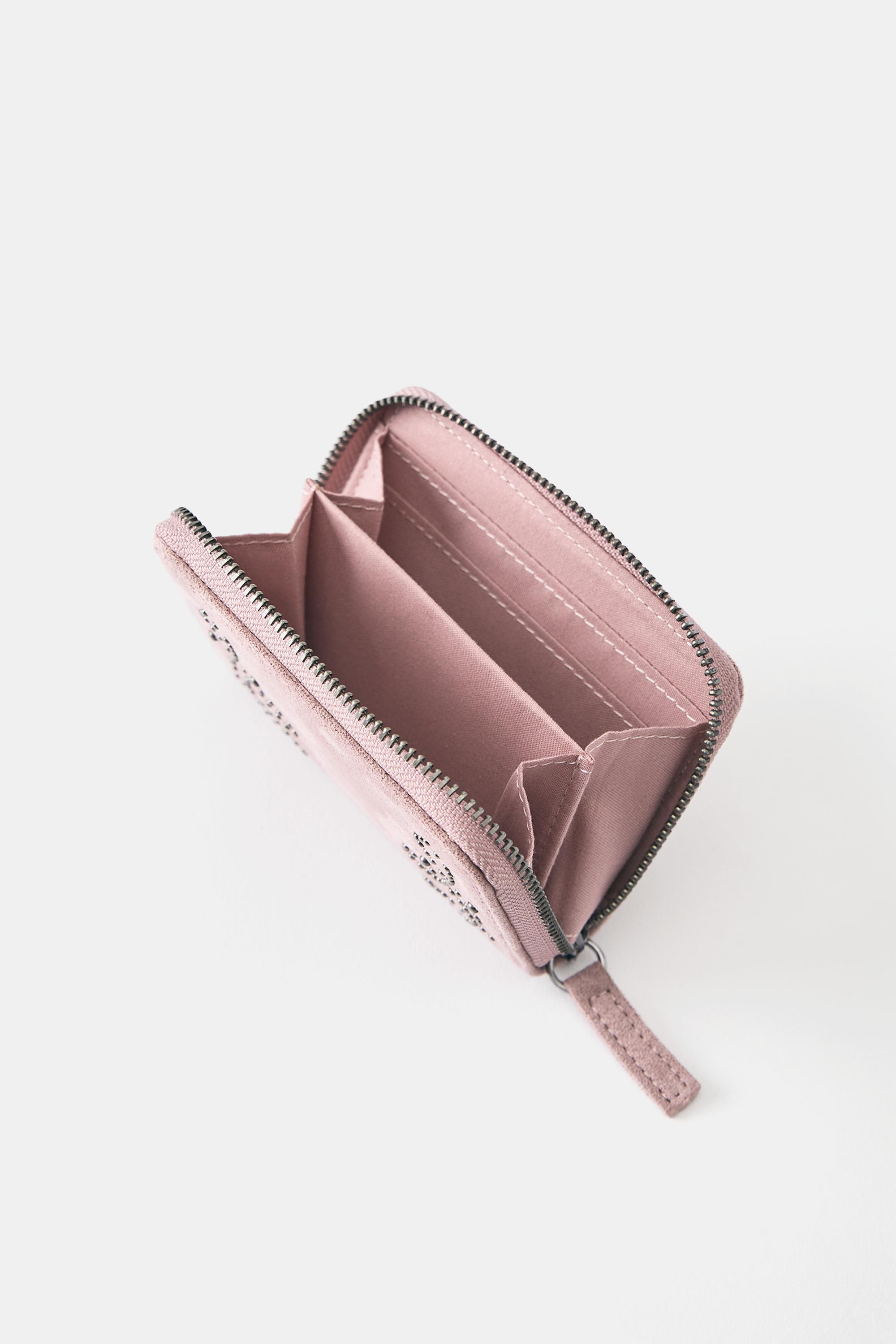 Studded wallet — Pink