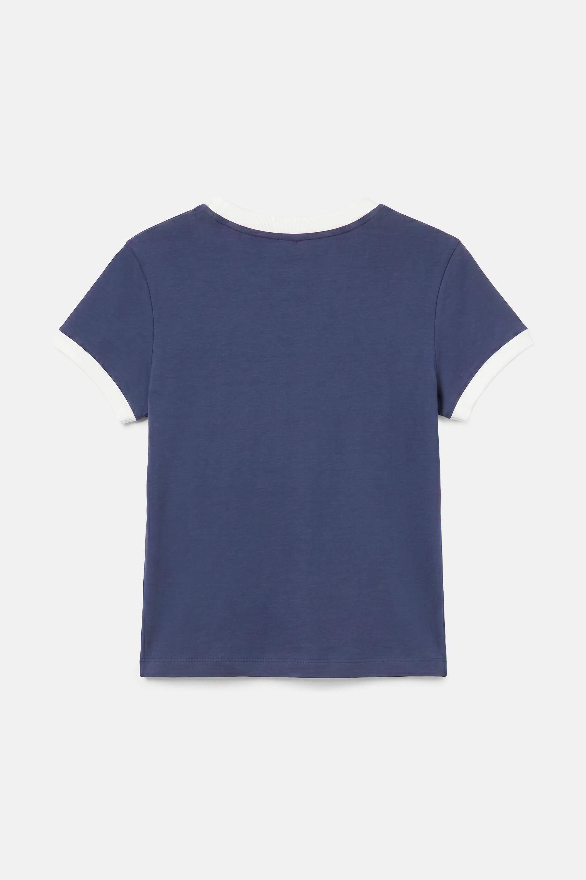 Slim fit France graphic T-shirt — Navy