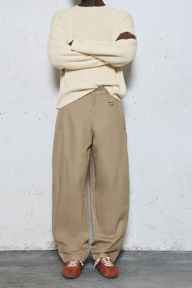 Barrel leg trousers — Ocher 5