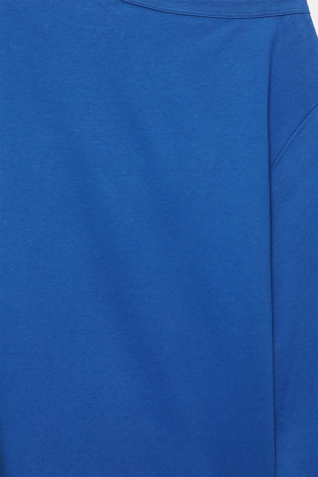 Asymmetric oversize T-shirt — Deep blue