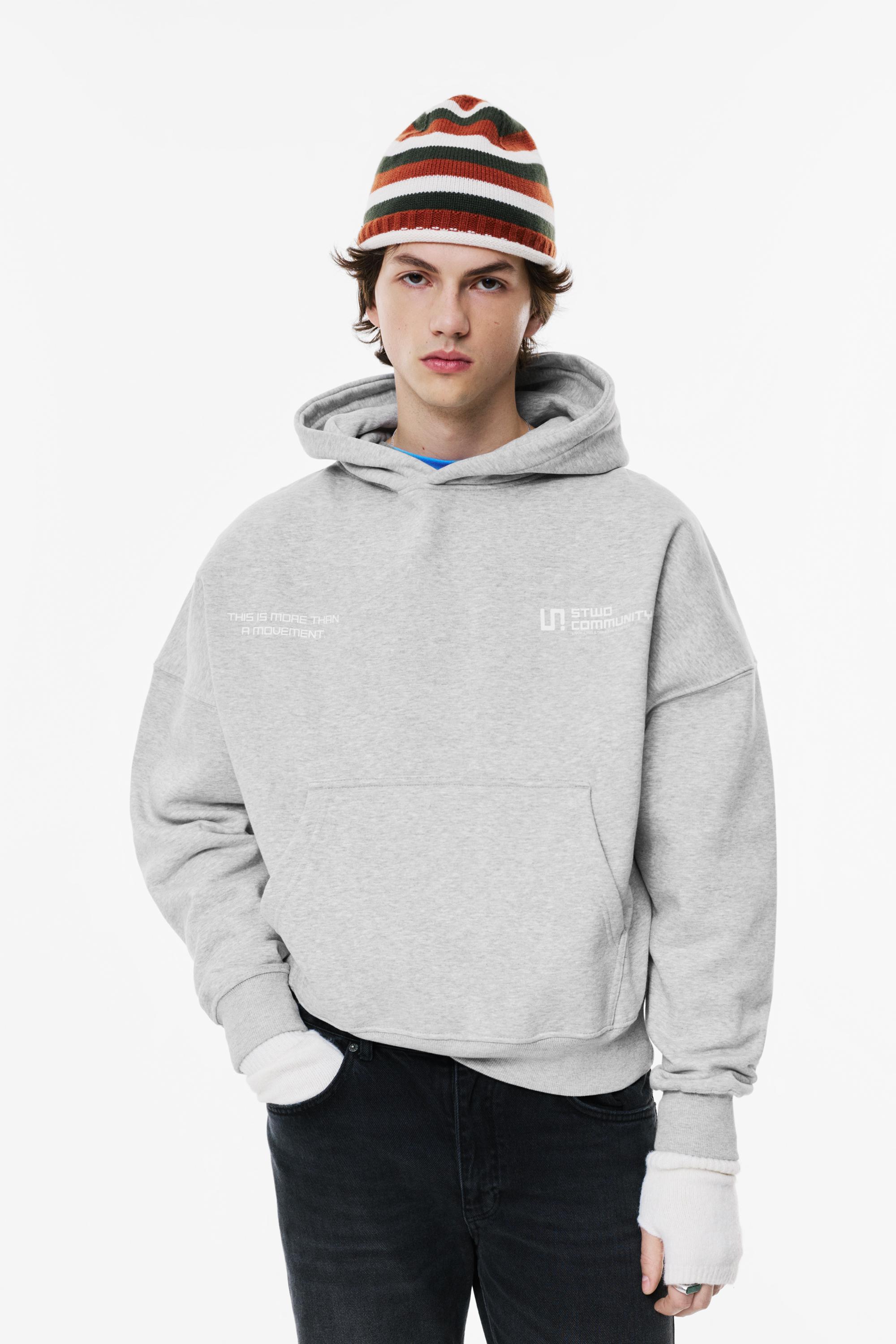 STWD kapüşonlu sweatshirt - Görsel 5