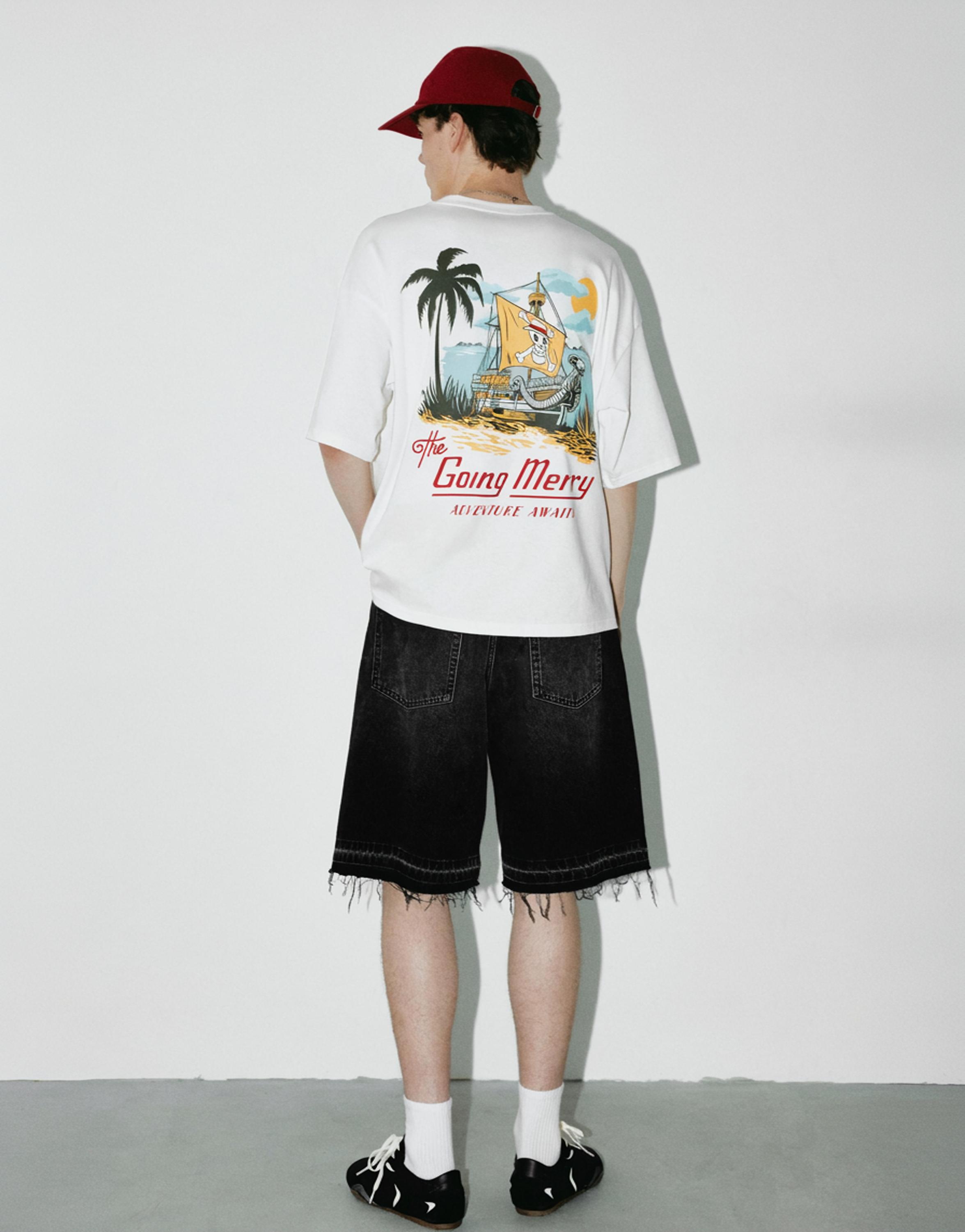 One Piece relaxed fit T-shirt — Off white