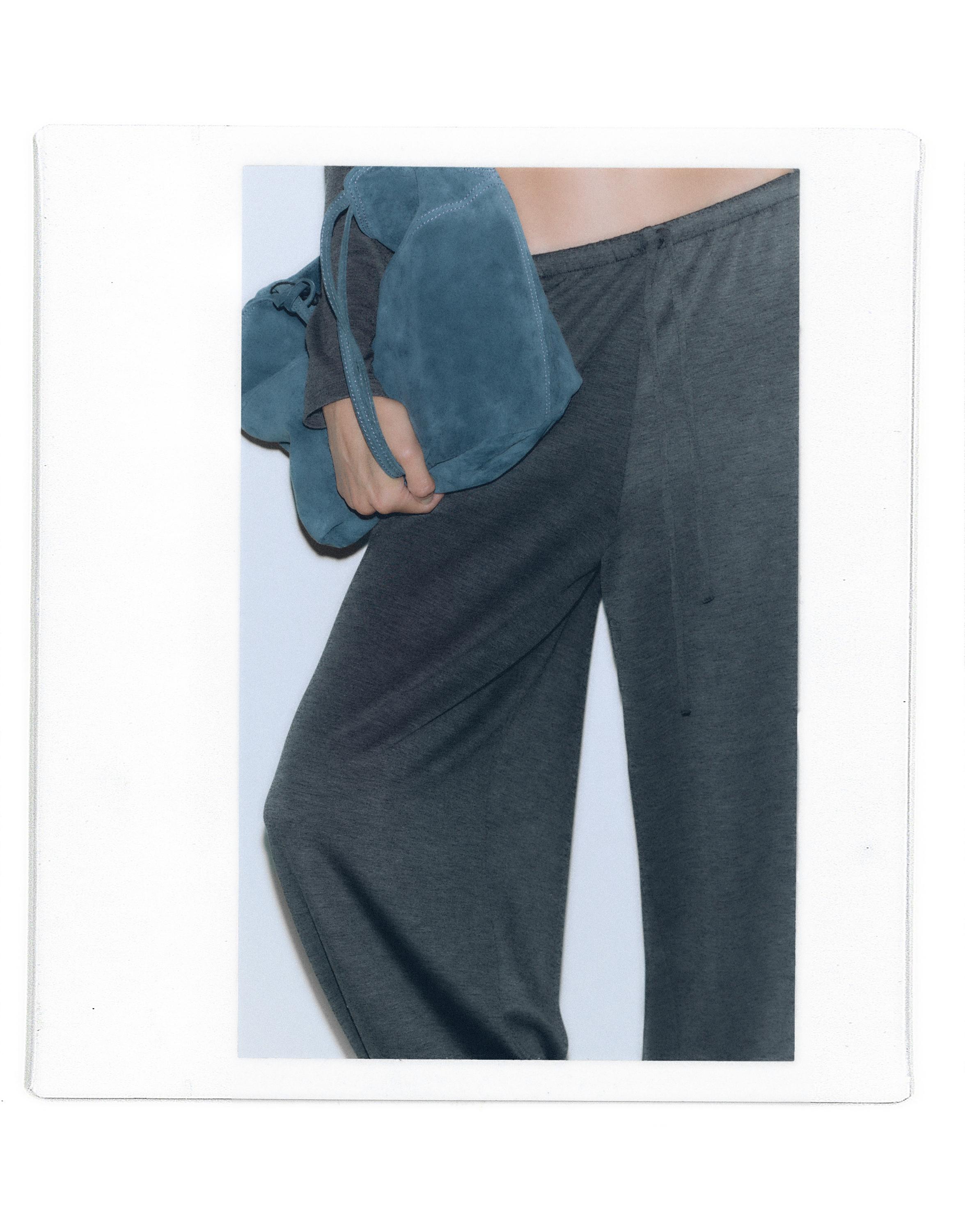Pull&Bear Akıcı şalvar pantolon görsel 5