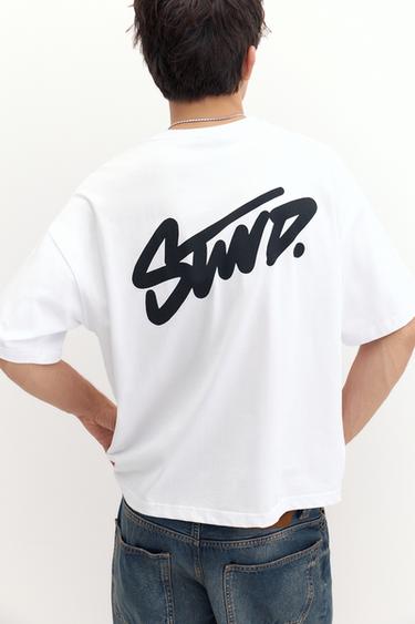 STWD logo boxy T-shirt — White 2
