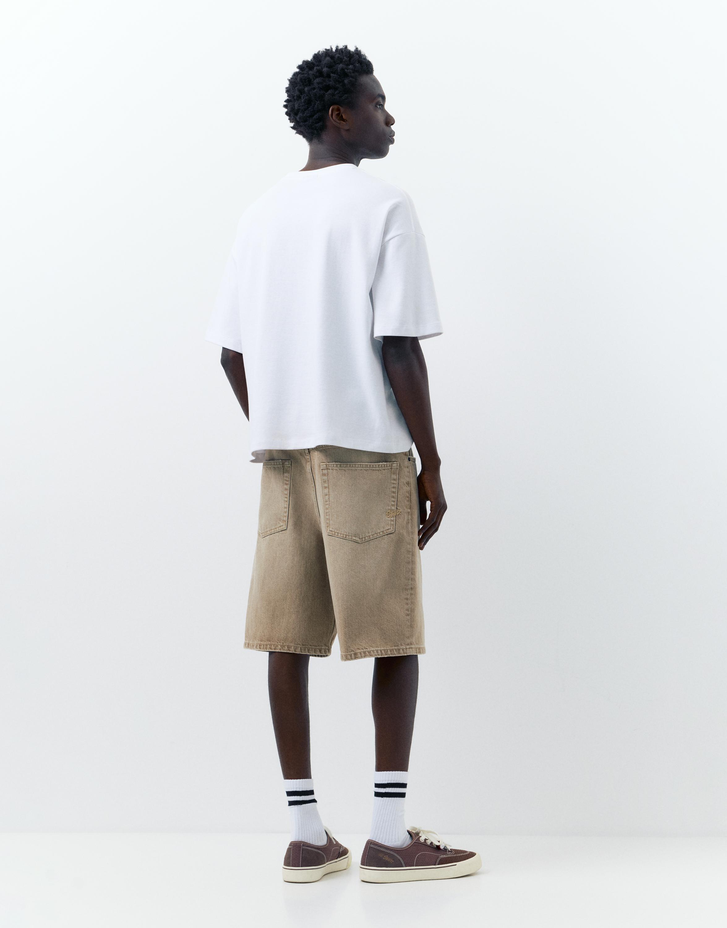 Baggy denim bermuda - Görsel 86