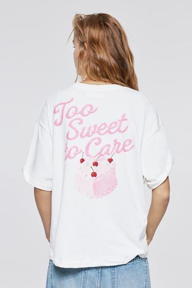 Oversize cake and cherry graphic T-shirt — Ice 3