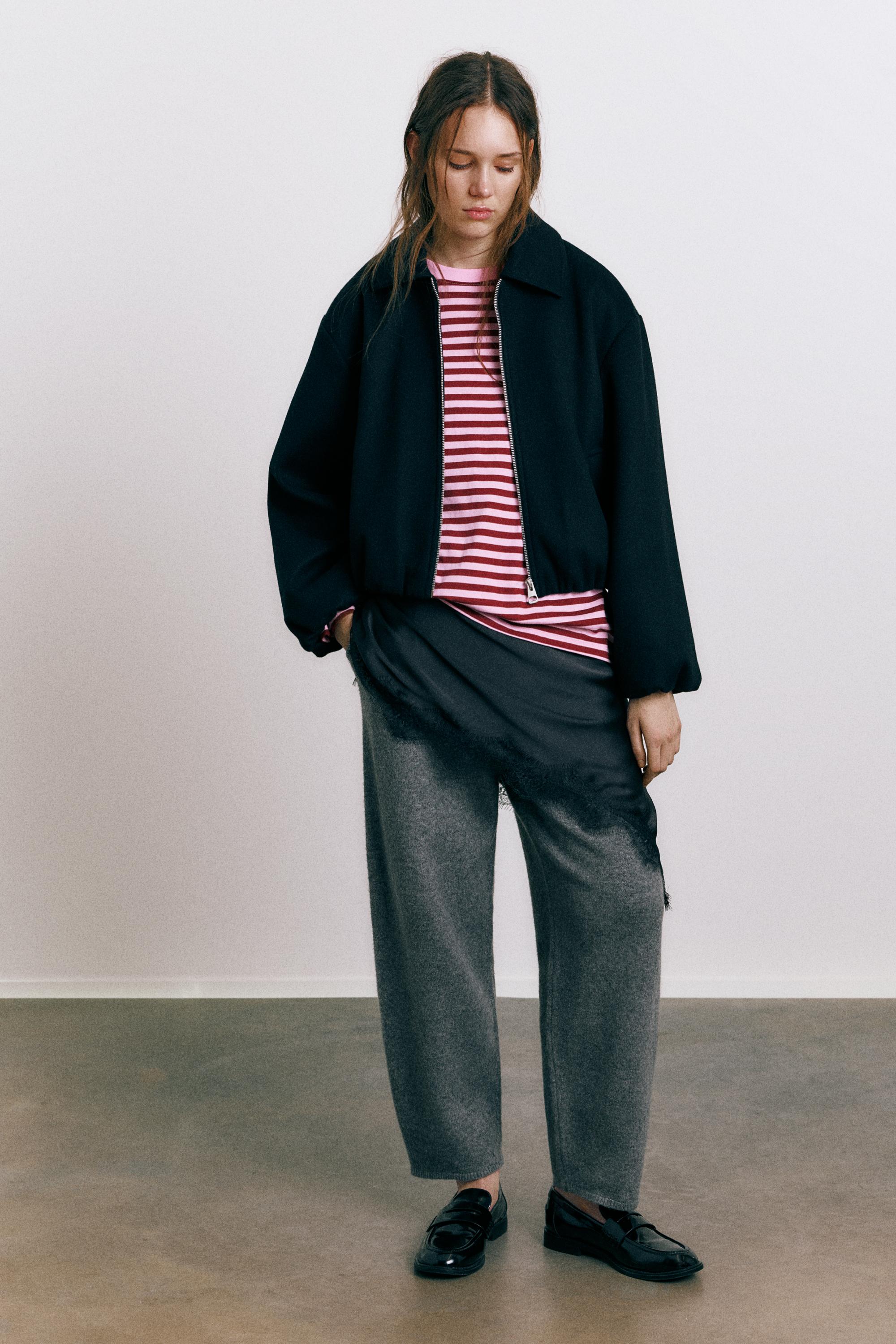 Yumuşak kumaş balon ceket - Görsel 26