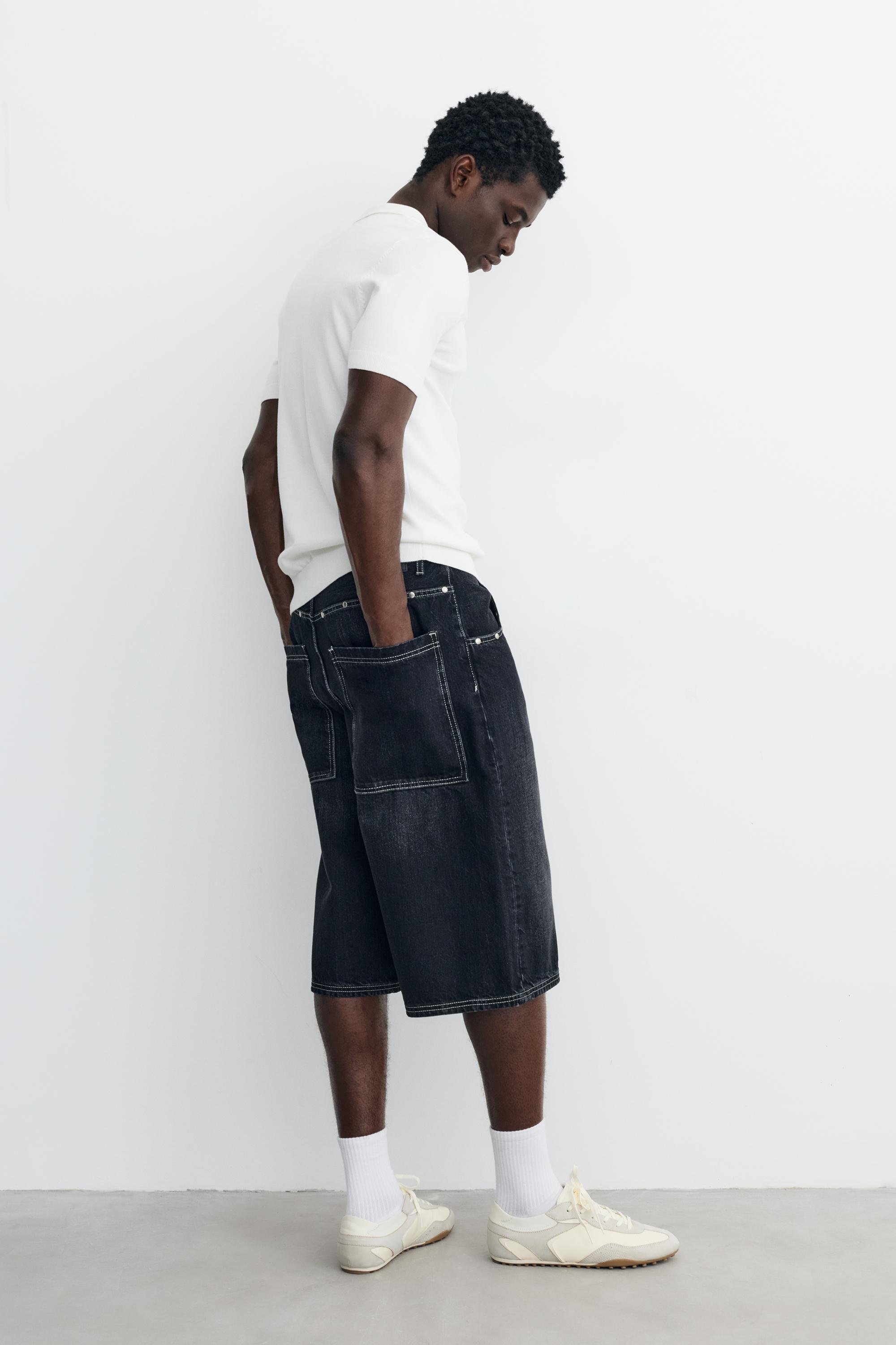 Short sleeve knit polo shirt — Off white