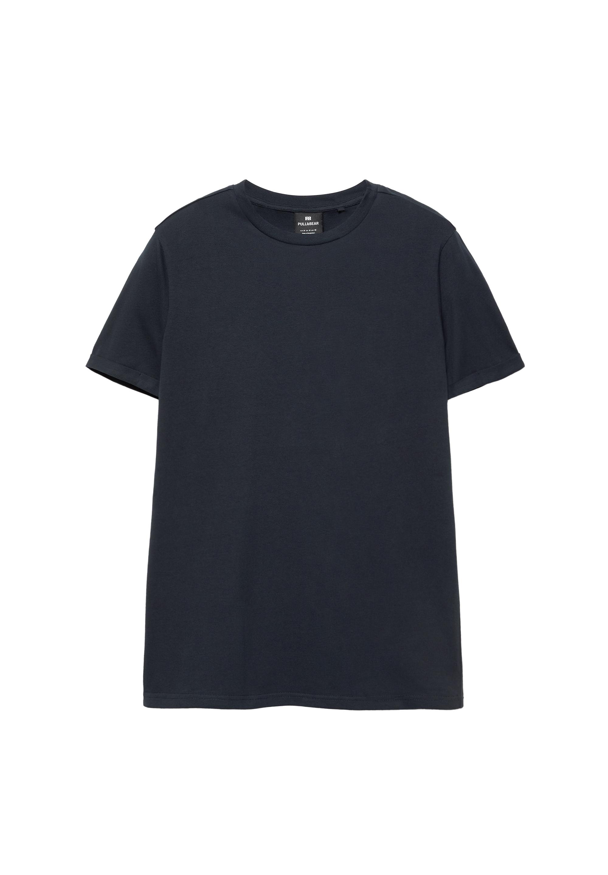 Muscle fit T-shirt — Dark navy