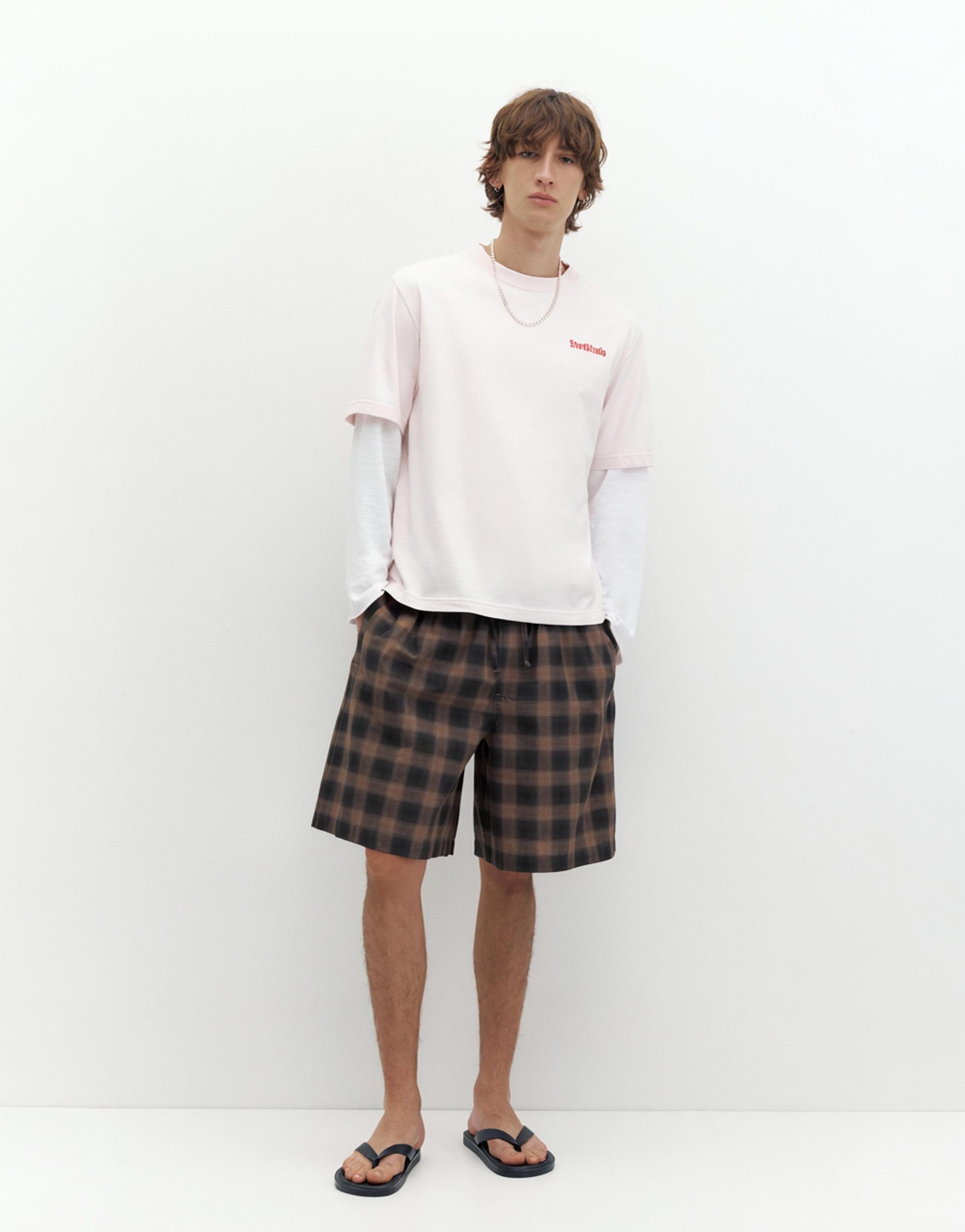 STWD Studio label T-shirt — Pastel pink