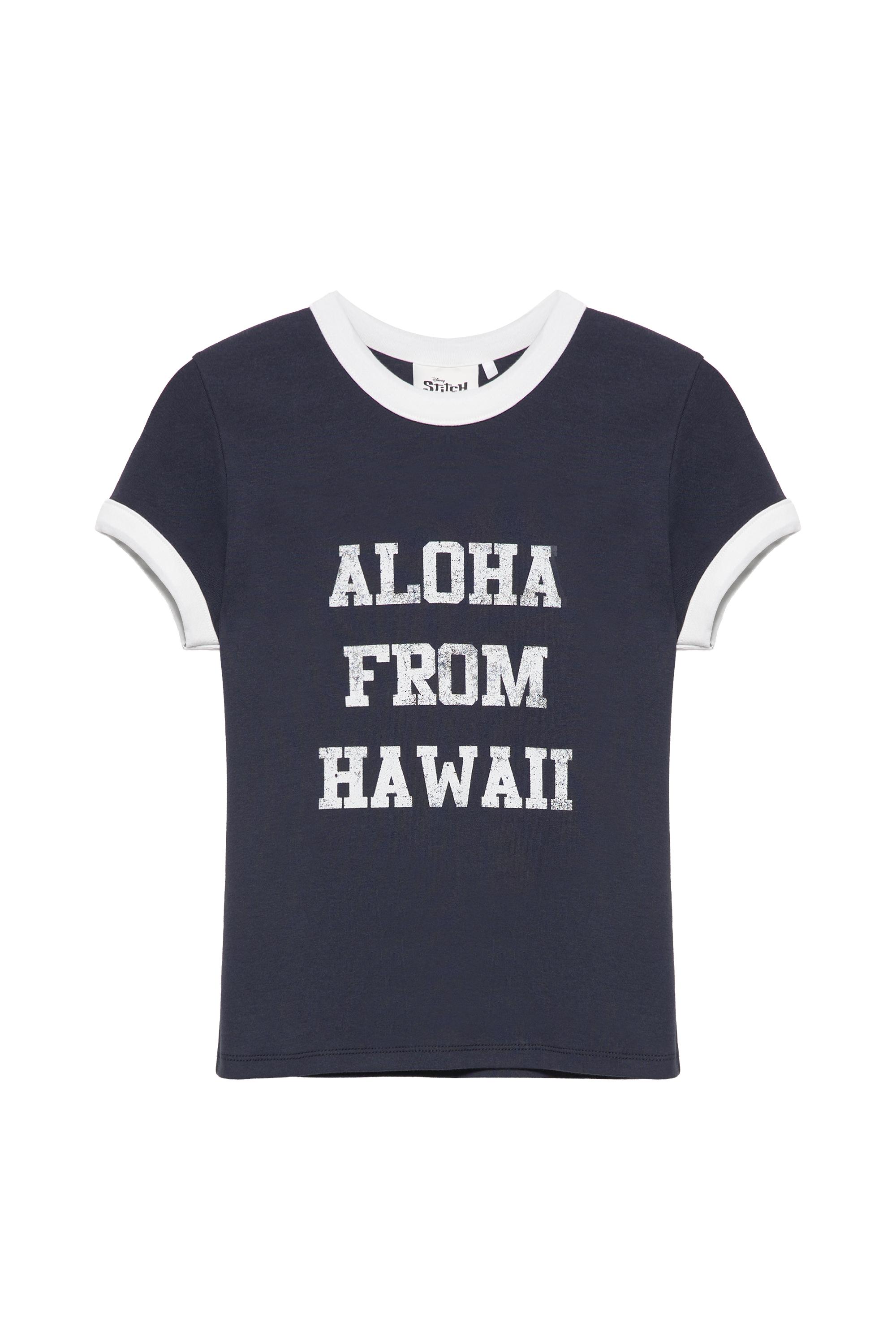 Pull&Bear Lilo & Stitch slim fit tişört görsel 3