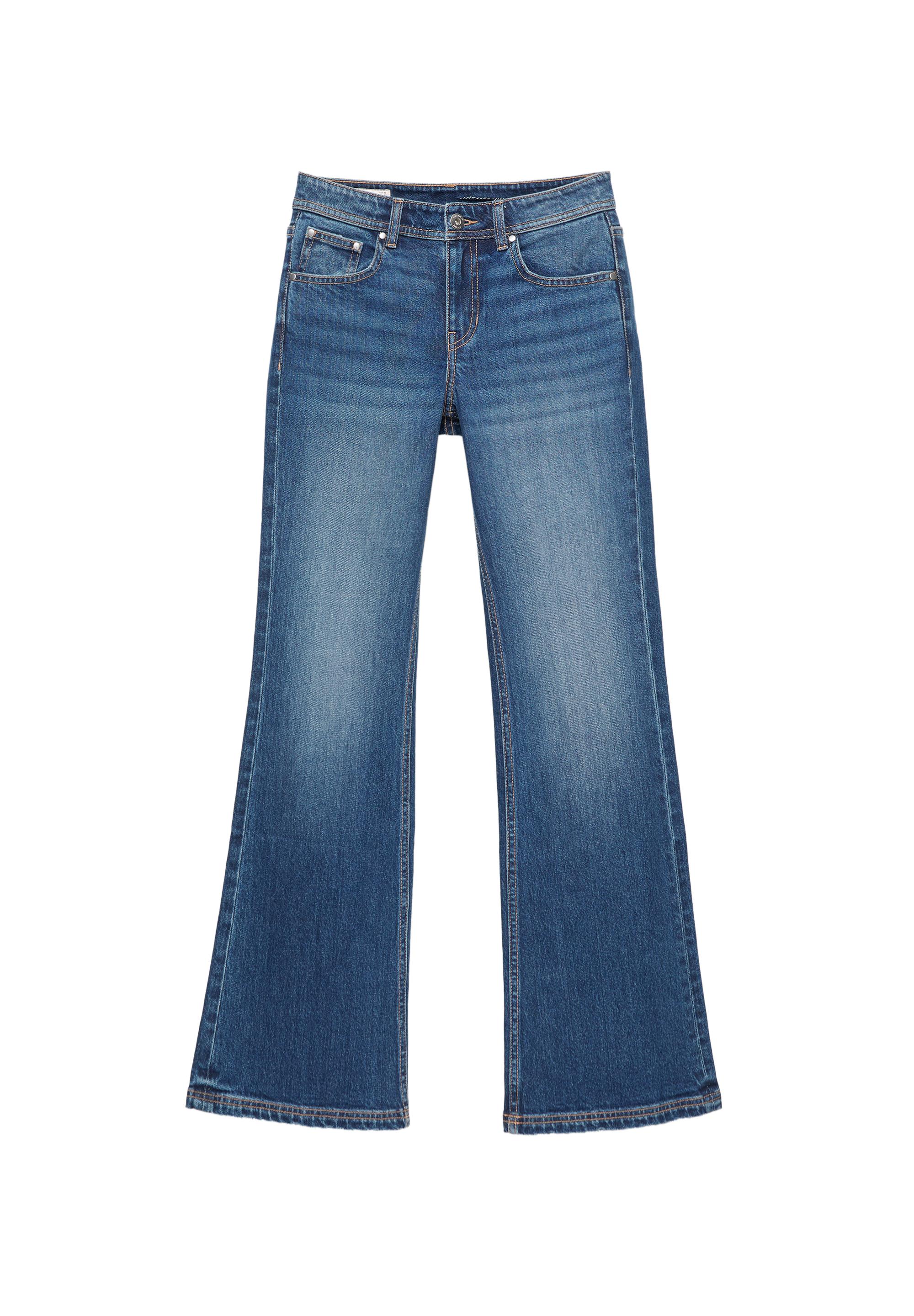 Low-rise boot-cut jeans — Medium blue
