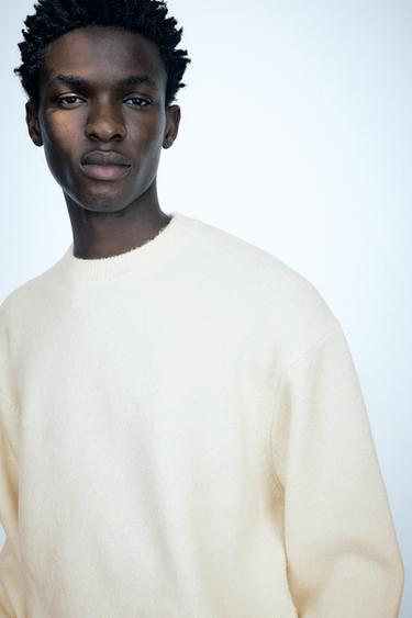 Basic round neck jumper — Ecru 4