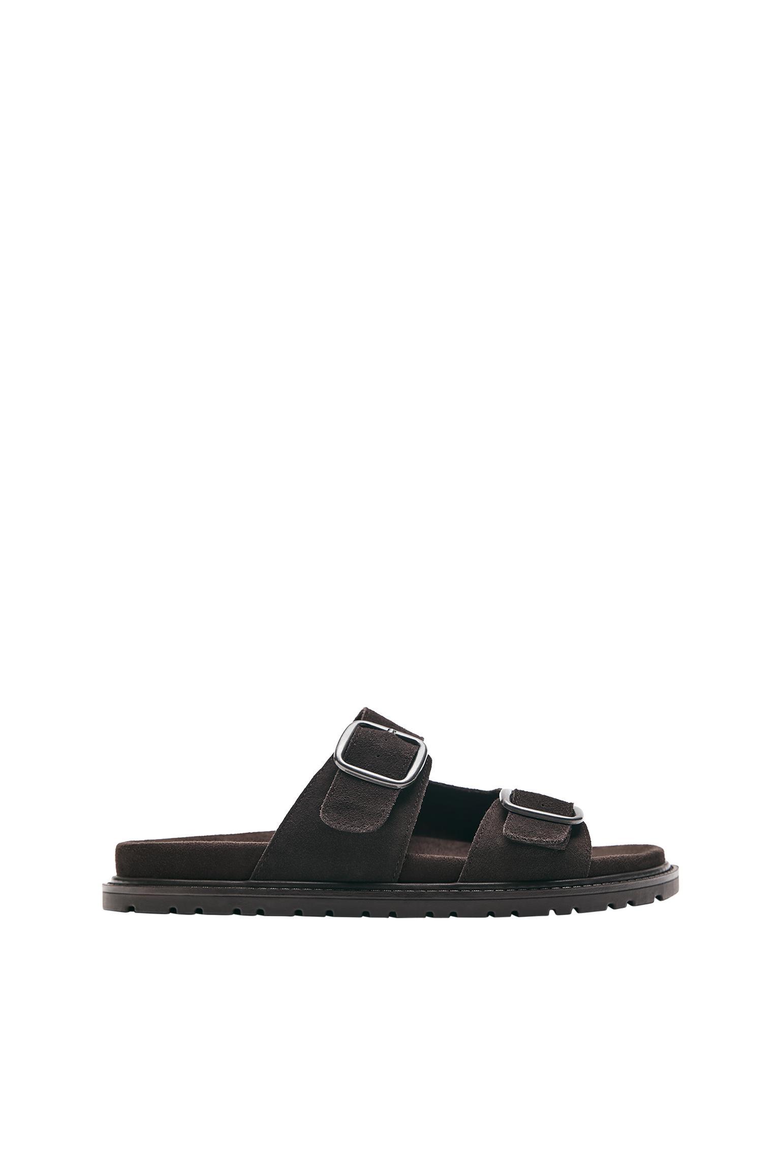 Pull&Bear Deri tokalı sandalet görsel 2