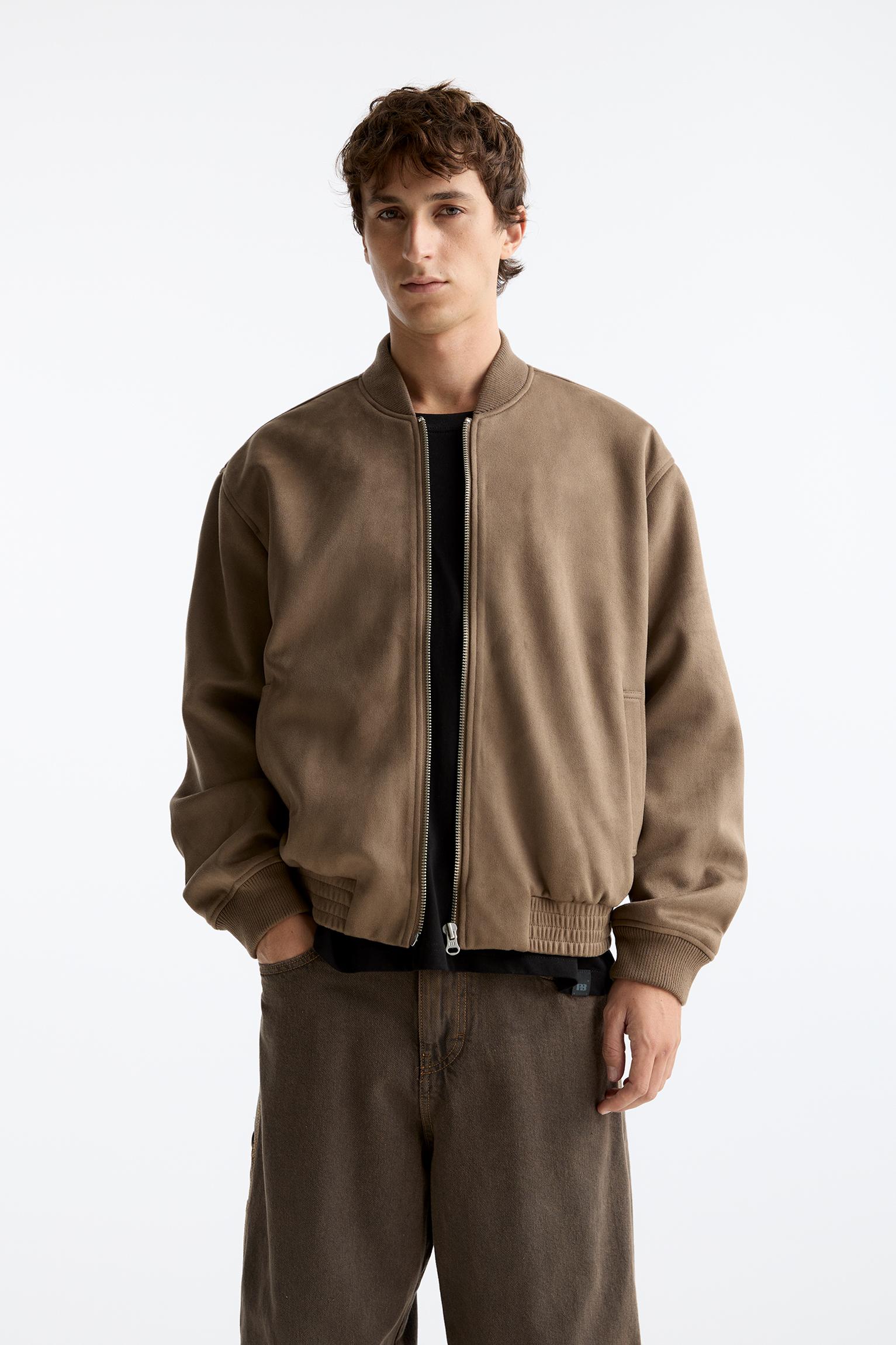 Pull and bear suede jacket best sale