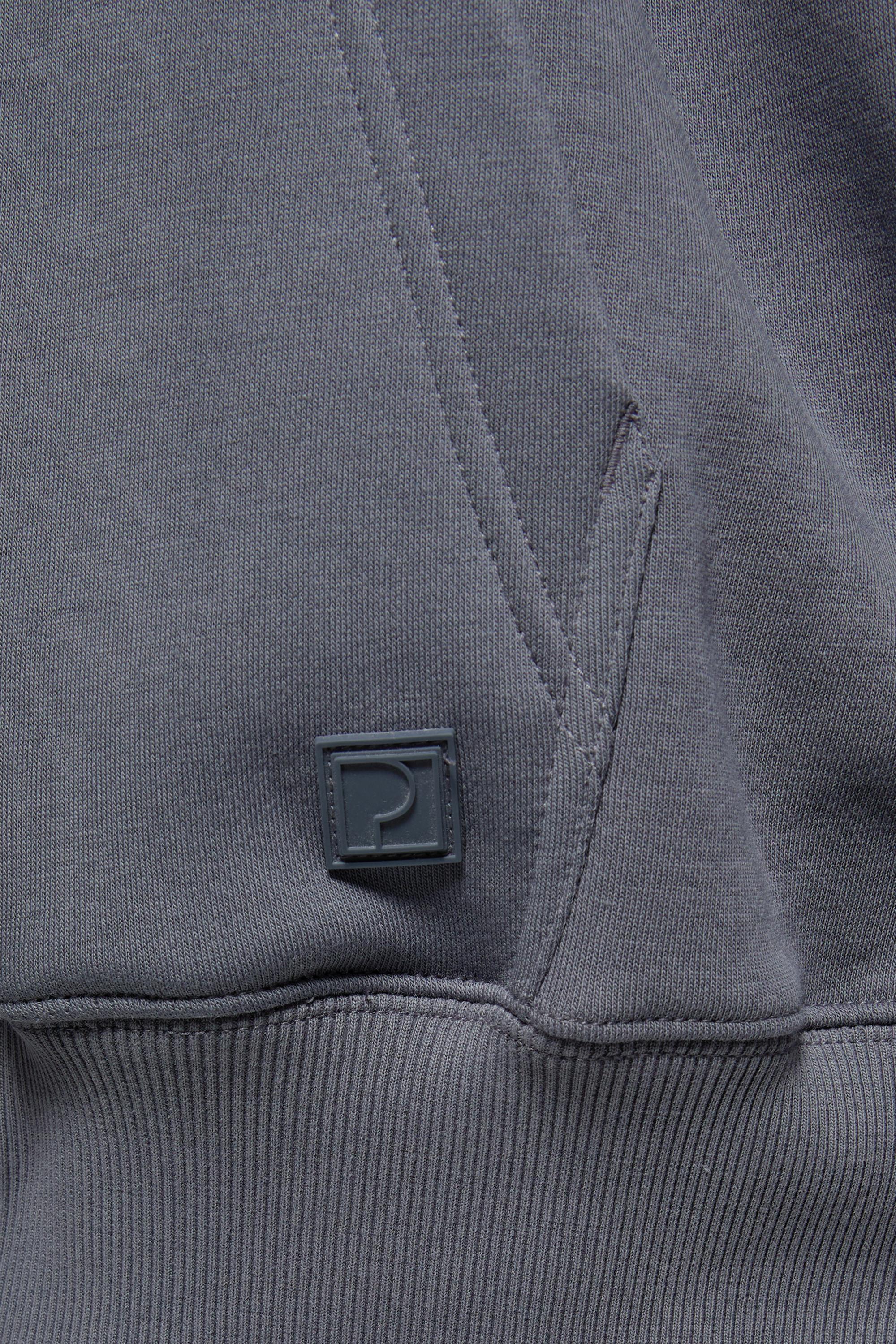 Basic hoodie — Grey blue