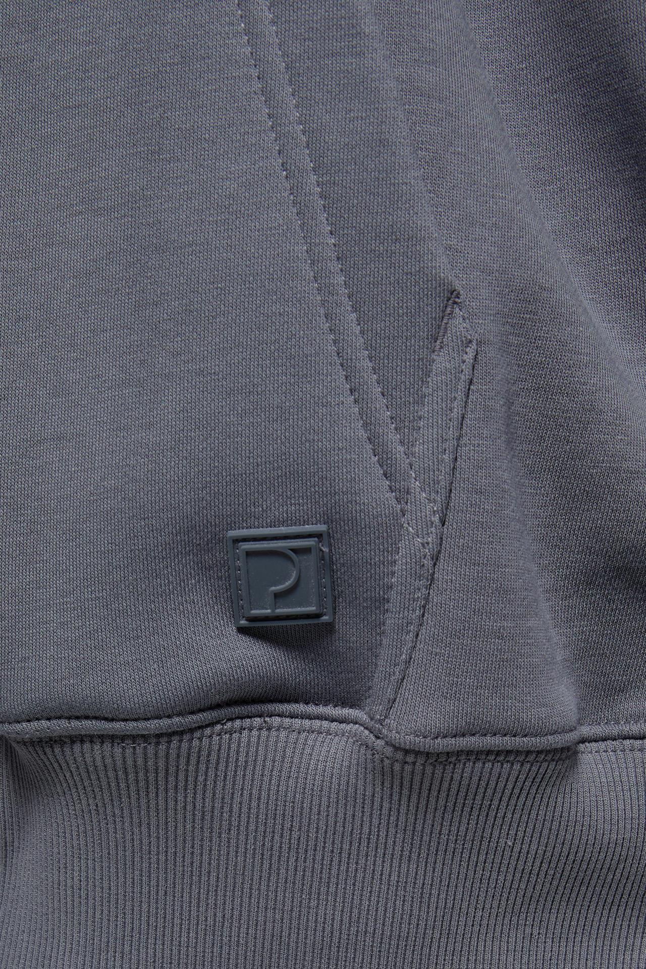 Basic hoodie — Grey blue