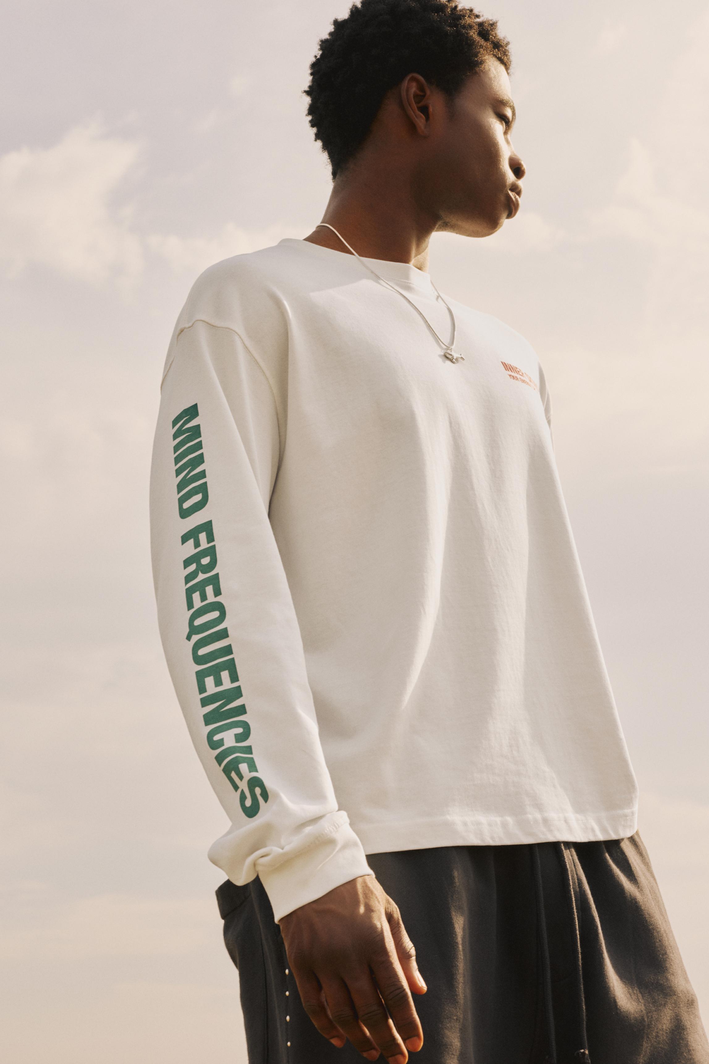 STWD long sleeve T-shirt — White