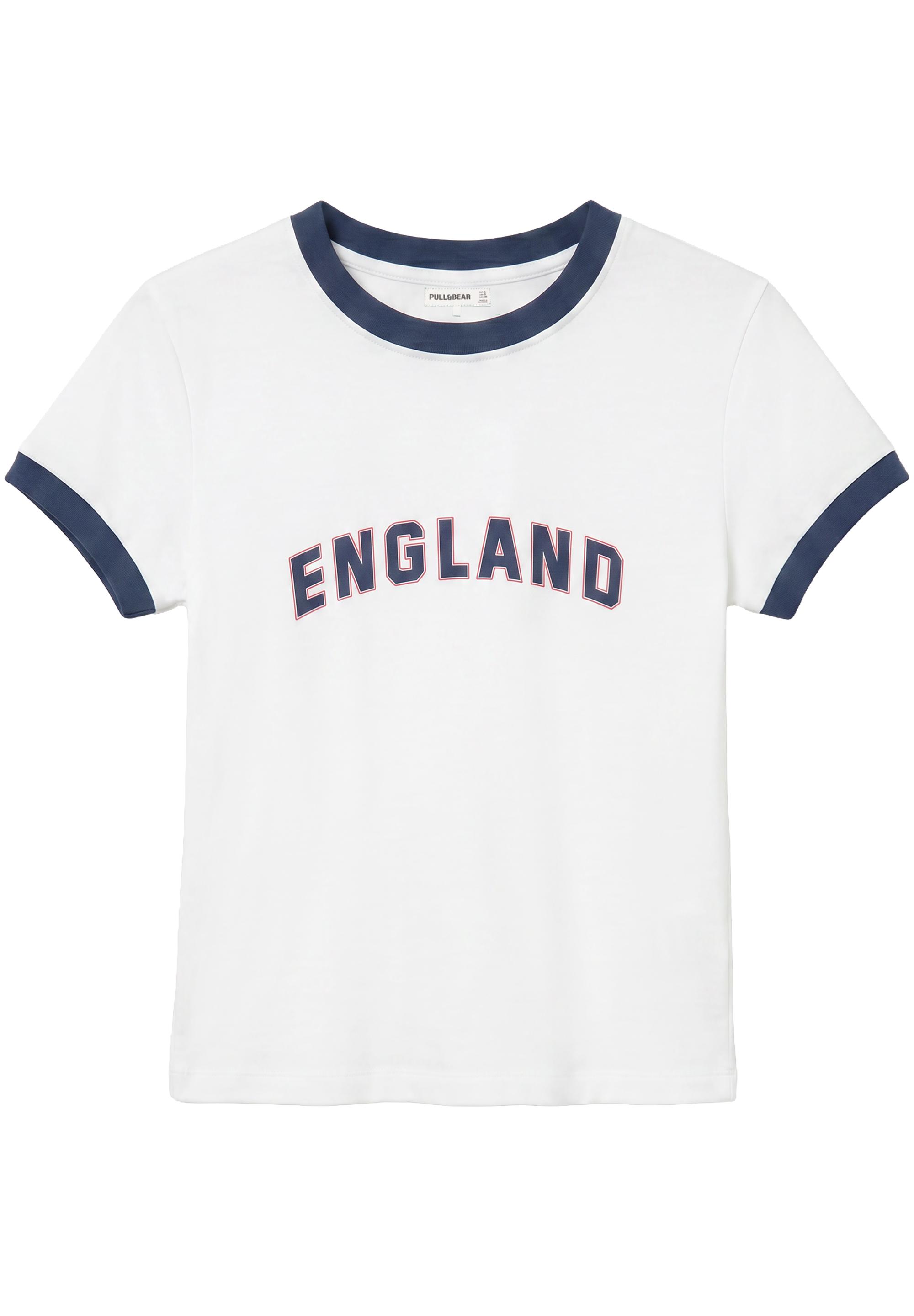 Slim fit England graphic T-shirt — White