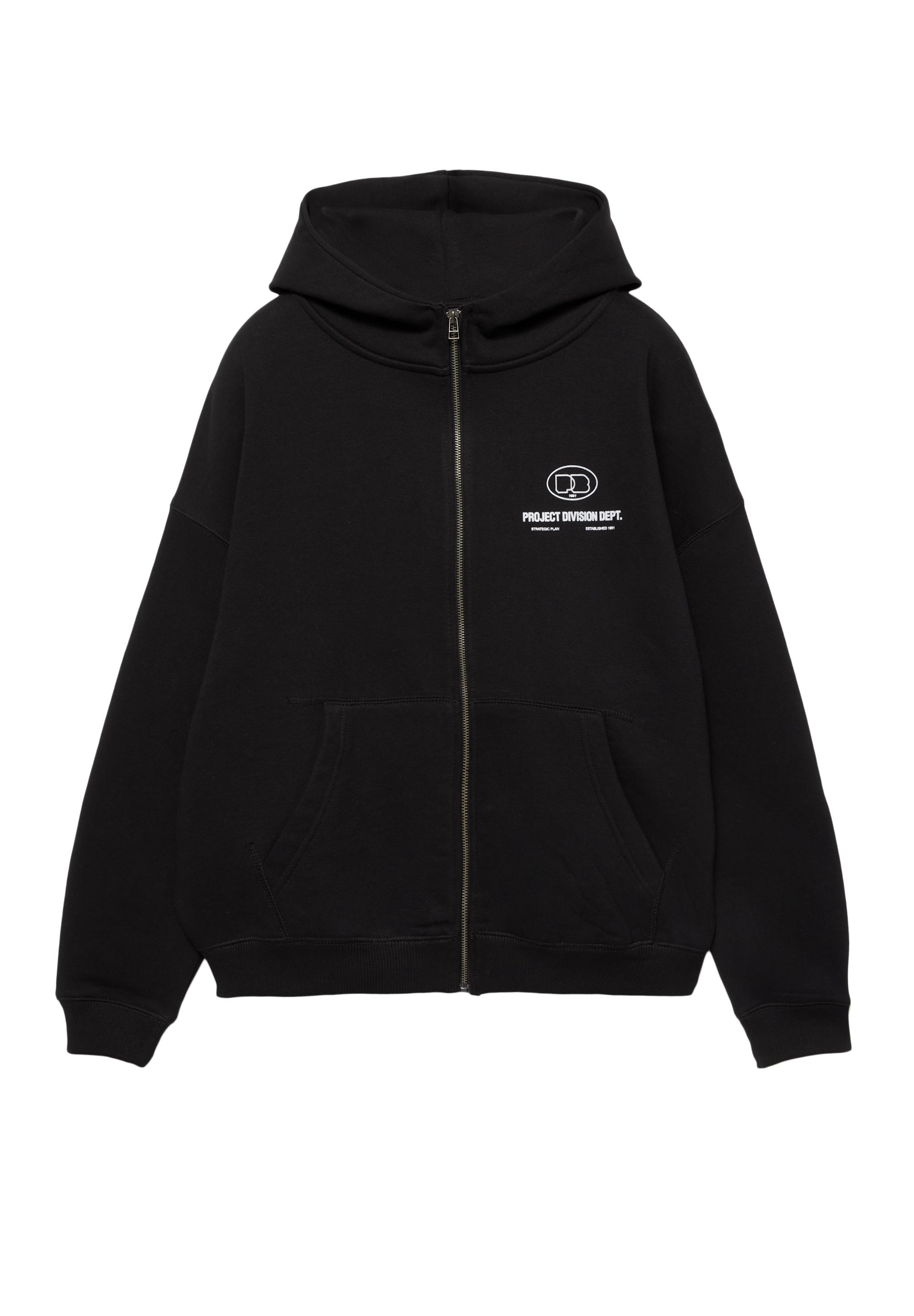 Fermuarlı kapüşonlu sweatshirt - Görsel 4