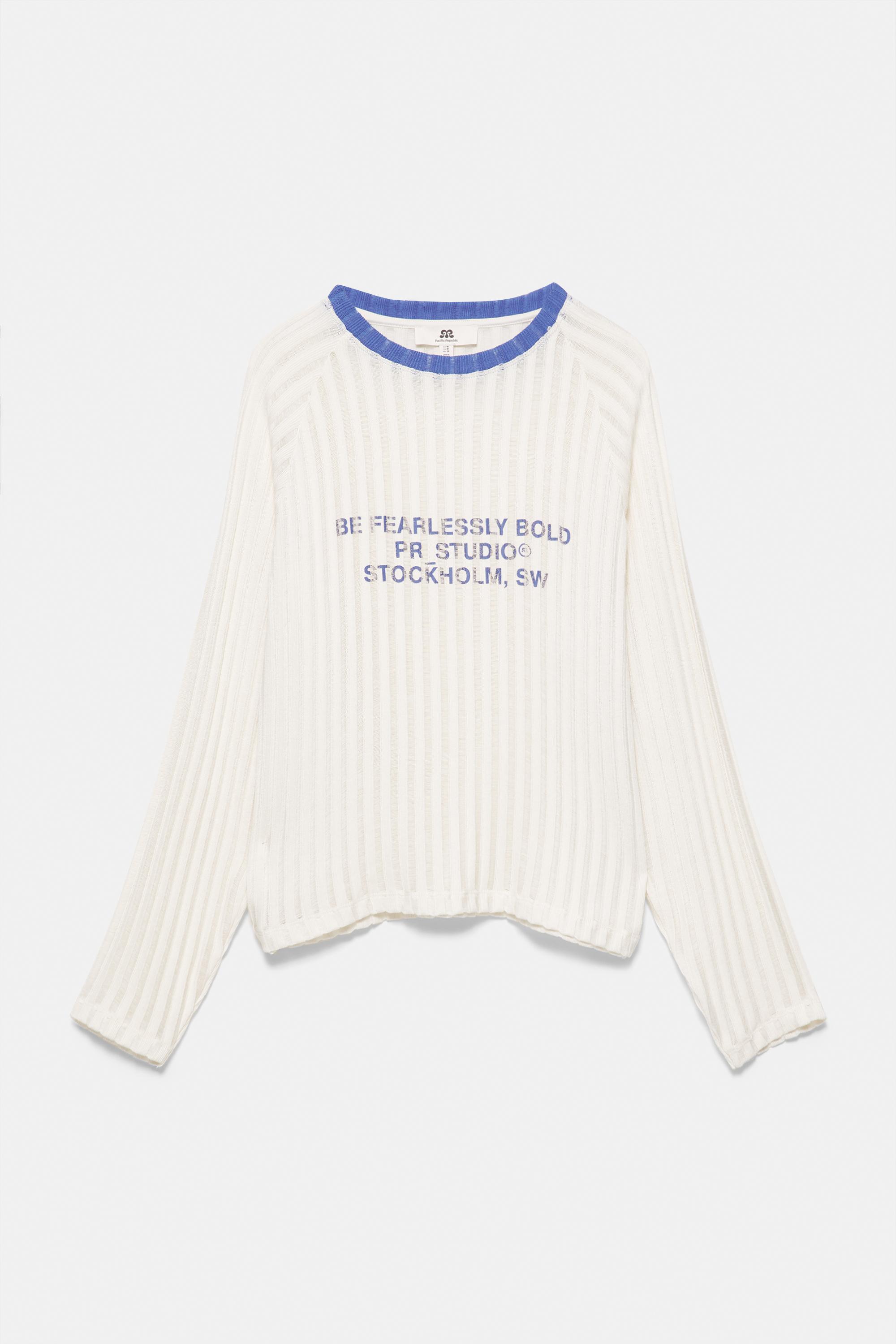 Pull&Bear Grafik örgü tişört