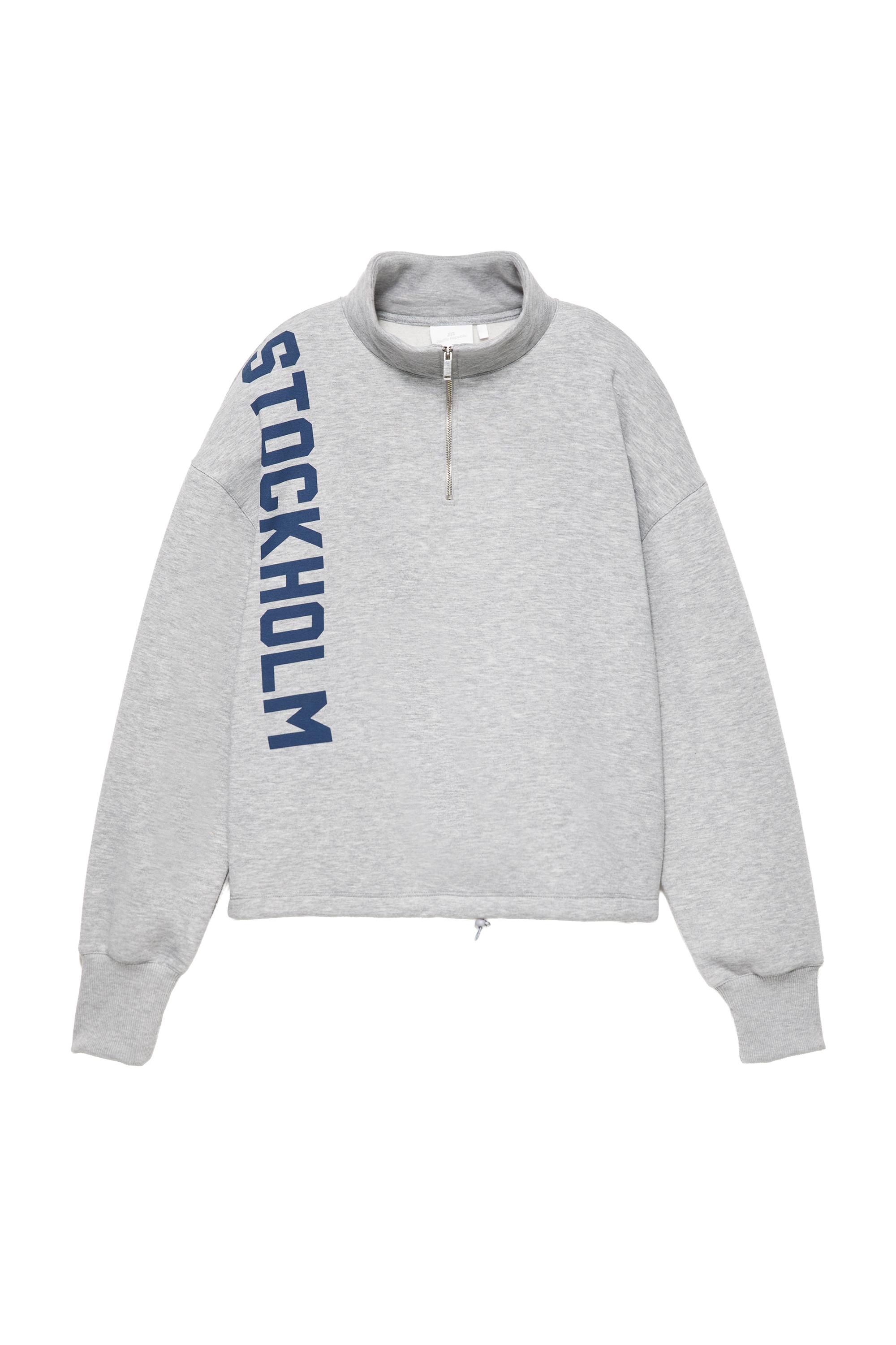Pull&Bear Stockholm fermuarlı yaka sweatshirt görsel 5
