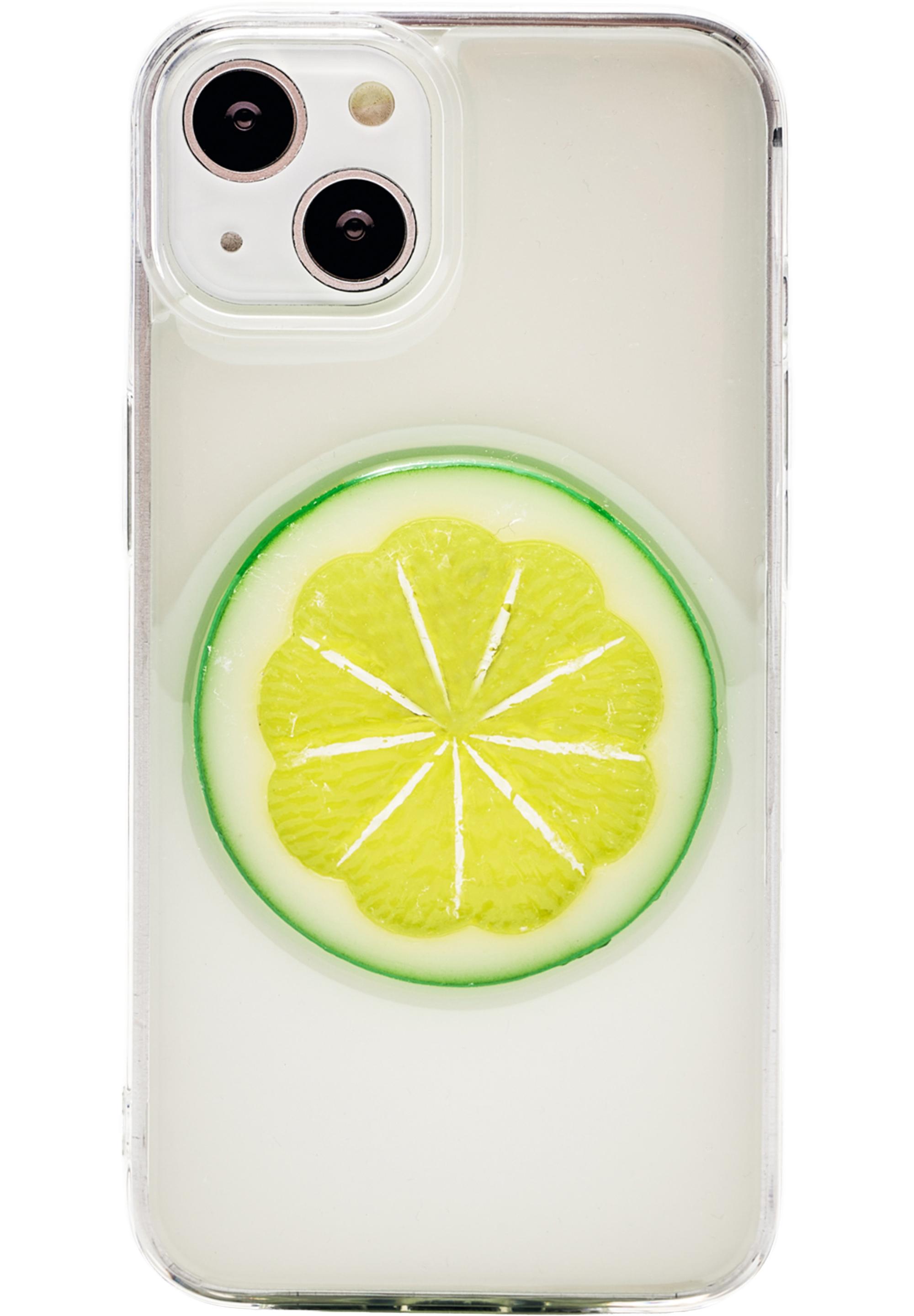 Transparent fruit iPhone case — Green