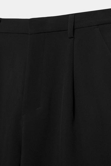 Smart Bermuda shorts with pleats — Black 6
