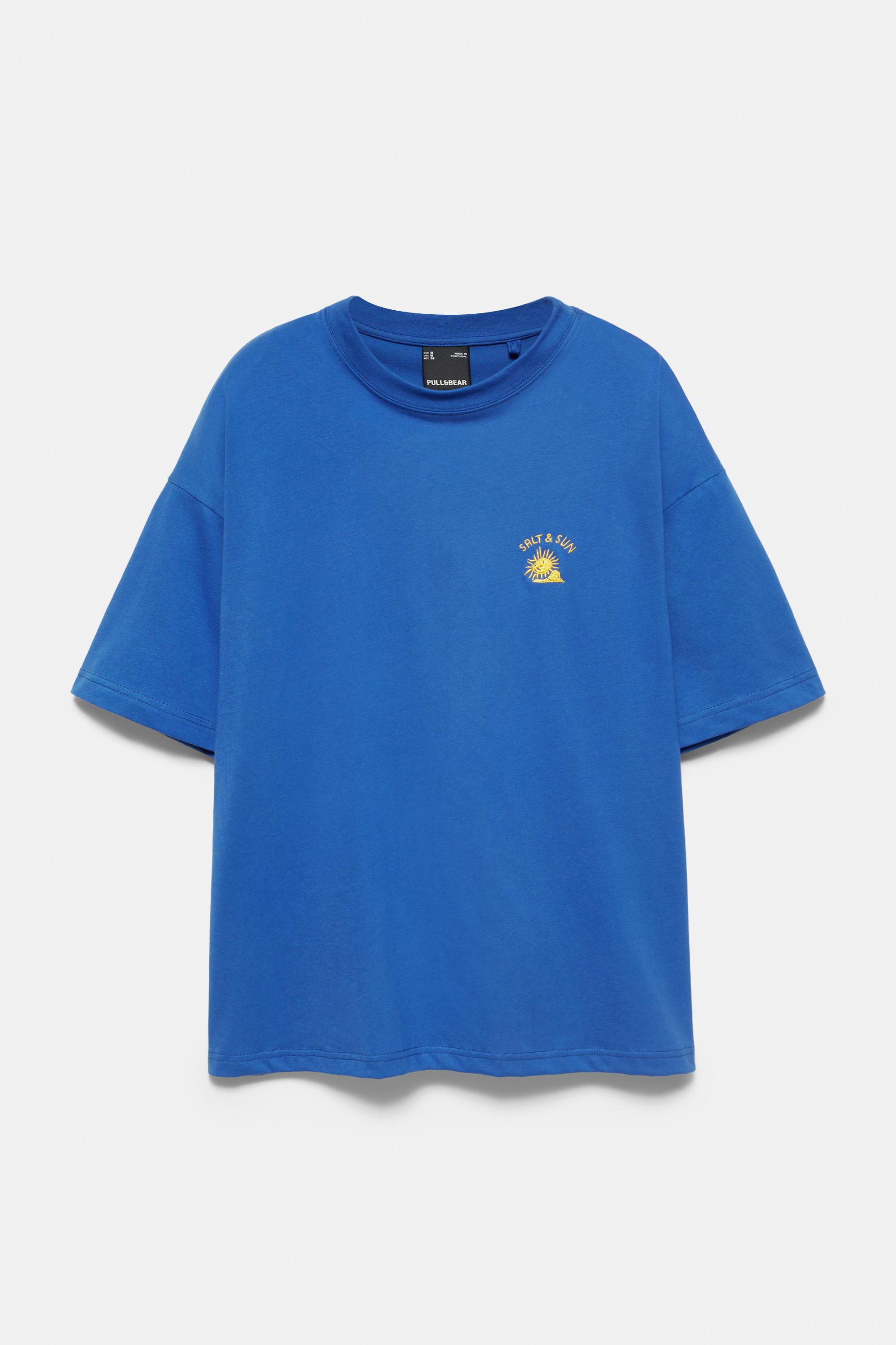 Ibiza Salt & Sun boxy T-shirt — Deep blue