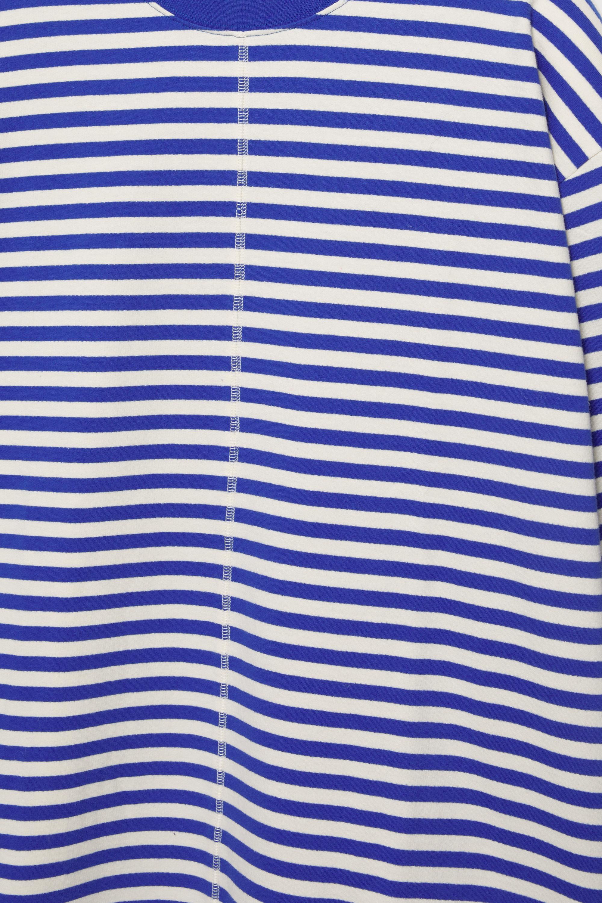 Çizgili uzun kollu t-shirt - Görsel 6