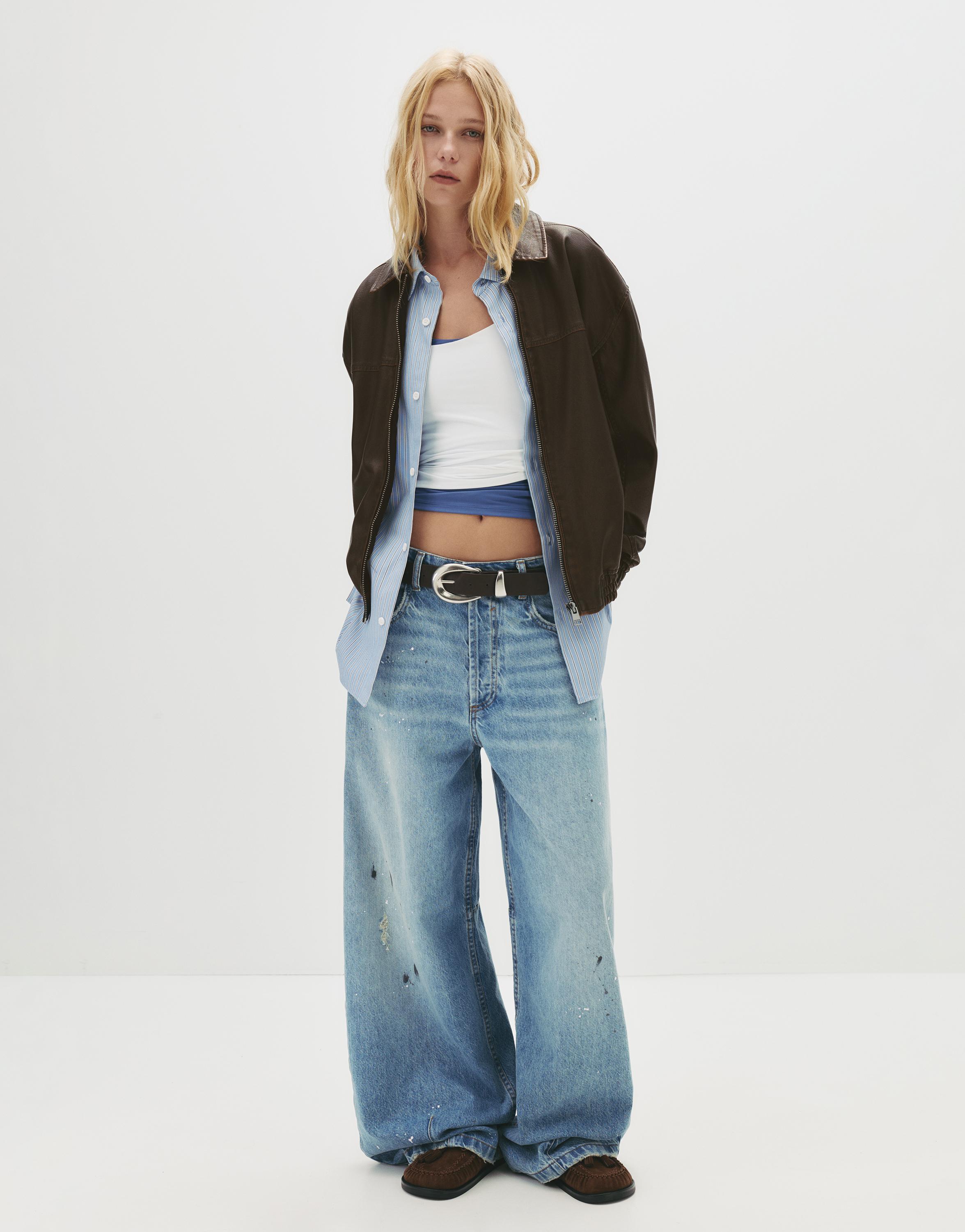 Suni Deri Baba Kesim Ceket - Görsel 103