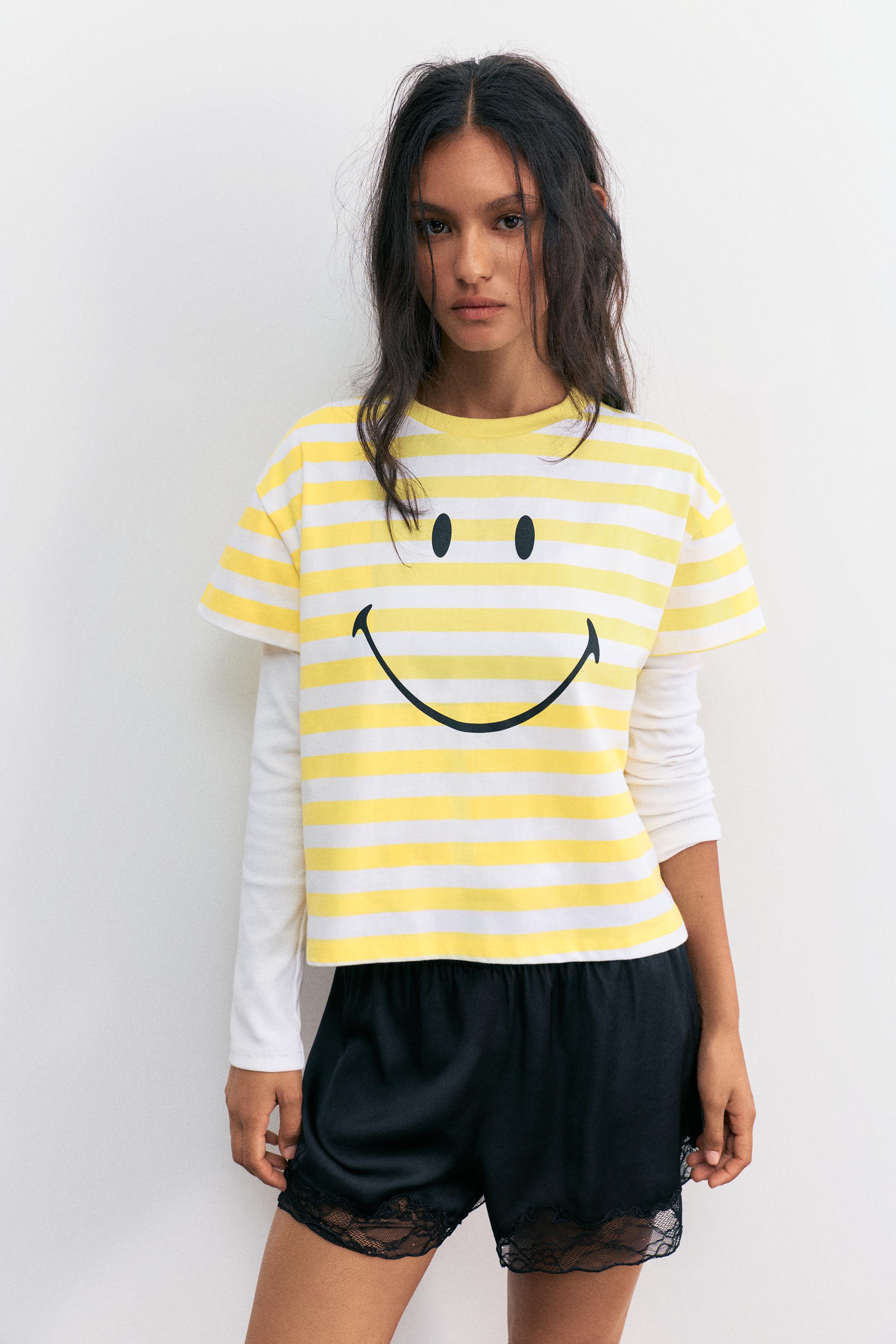 Smiley striped T-shirt — Striped