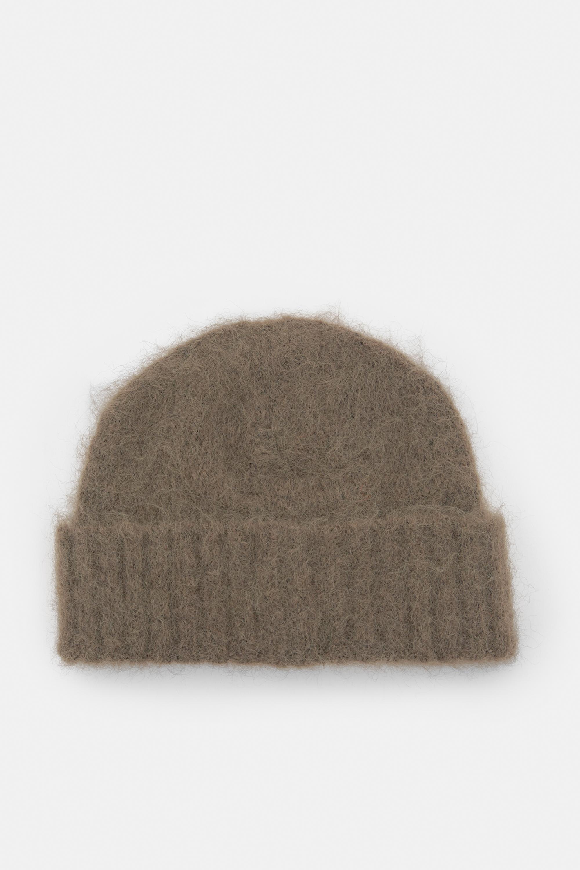 Berretto Beanie Corto In Maglia