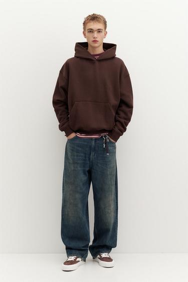 STWD hood sweatshirt — Brown 4