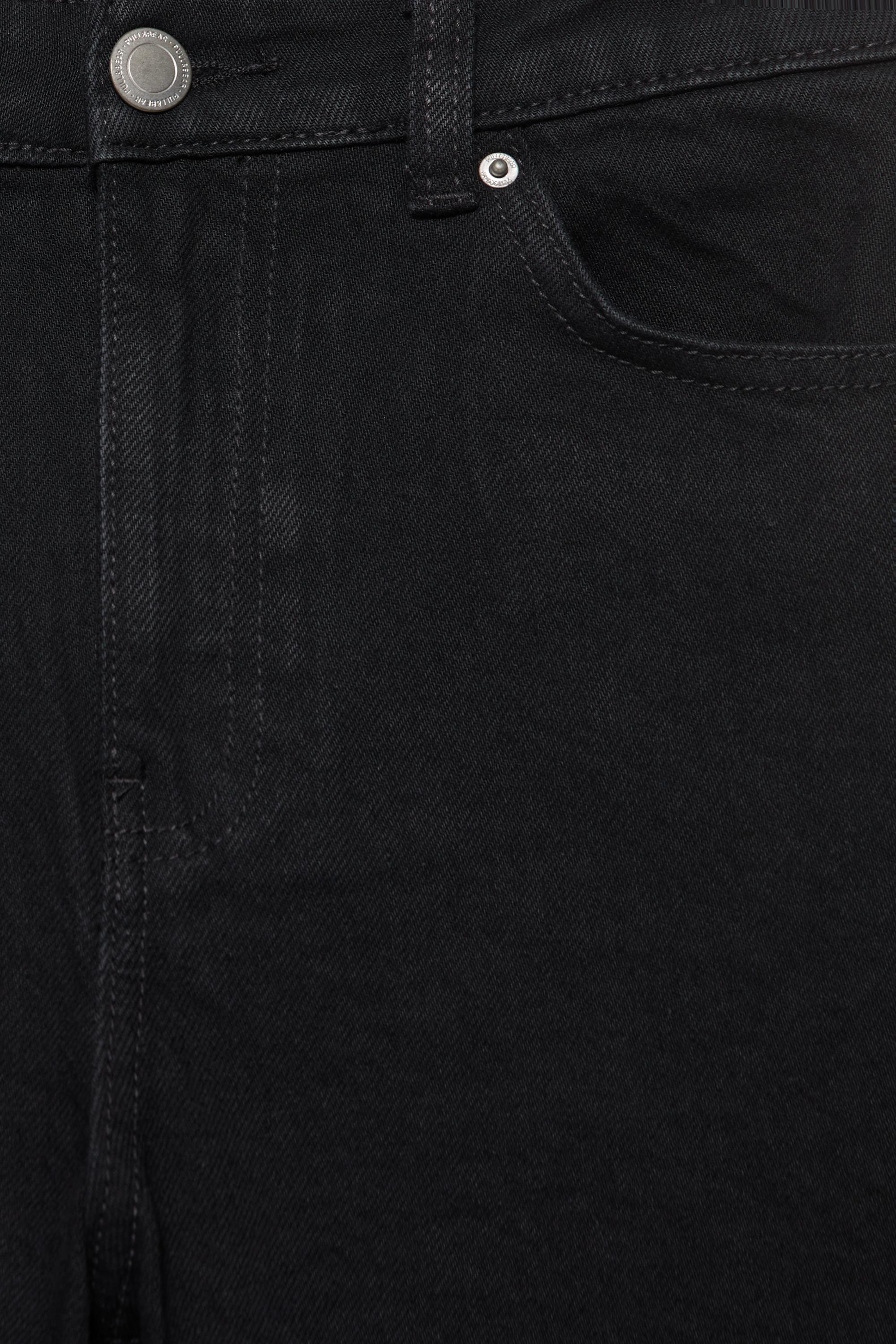 High-waist slim fit jeans — Black