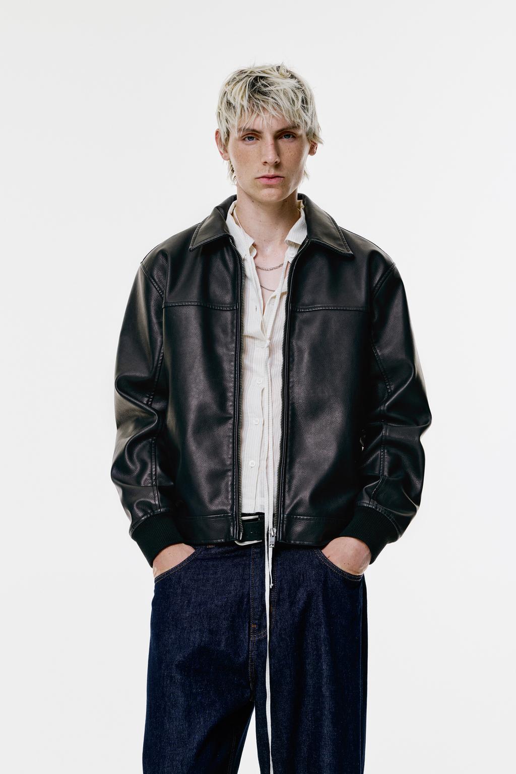 Giubbotto finta pelle PULL&BEAR - Main Image