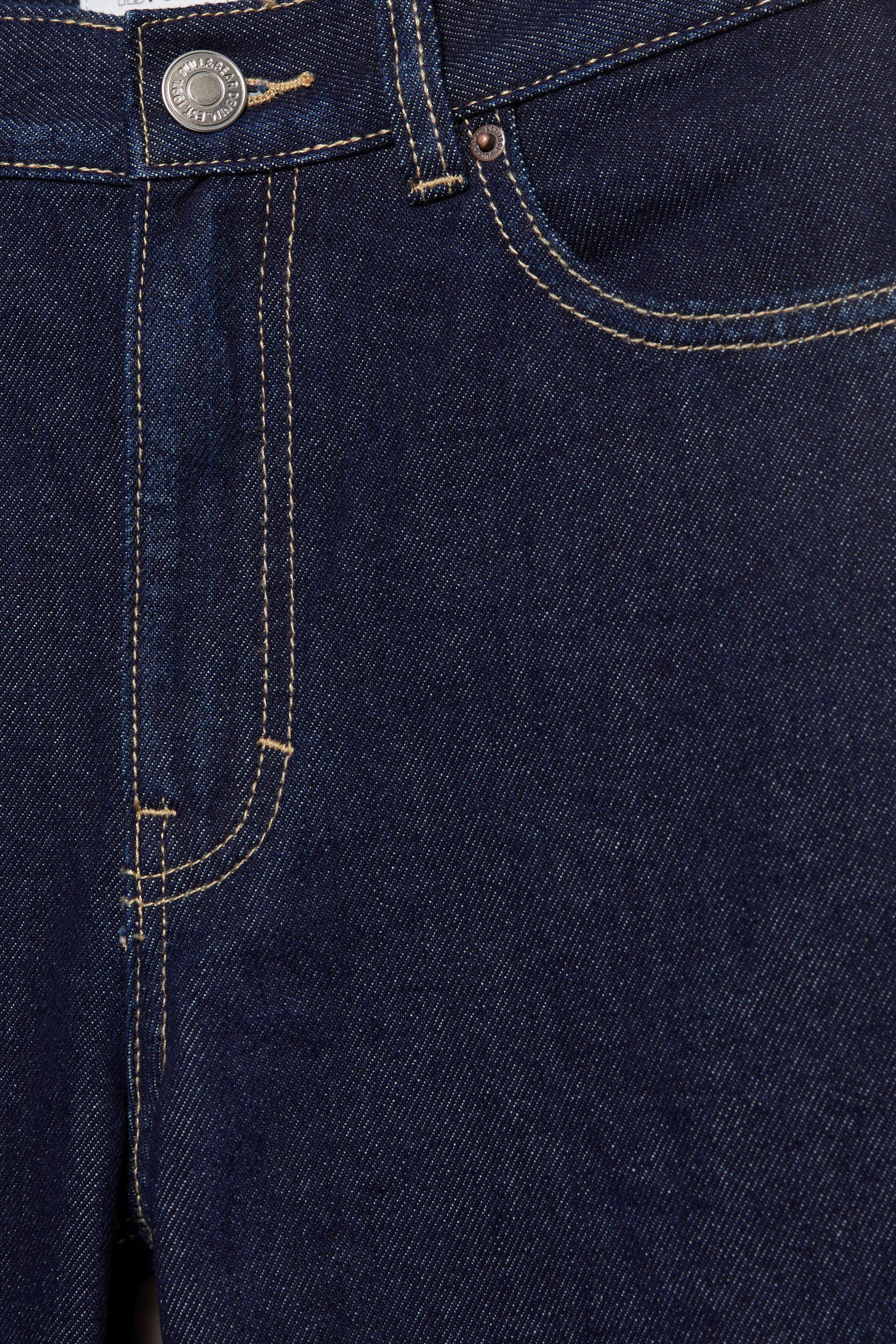 High-waist mom jeans — Ink blue