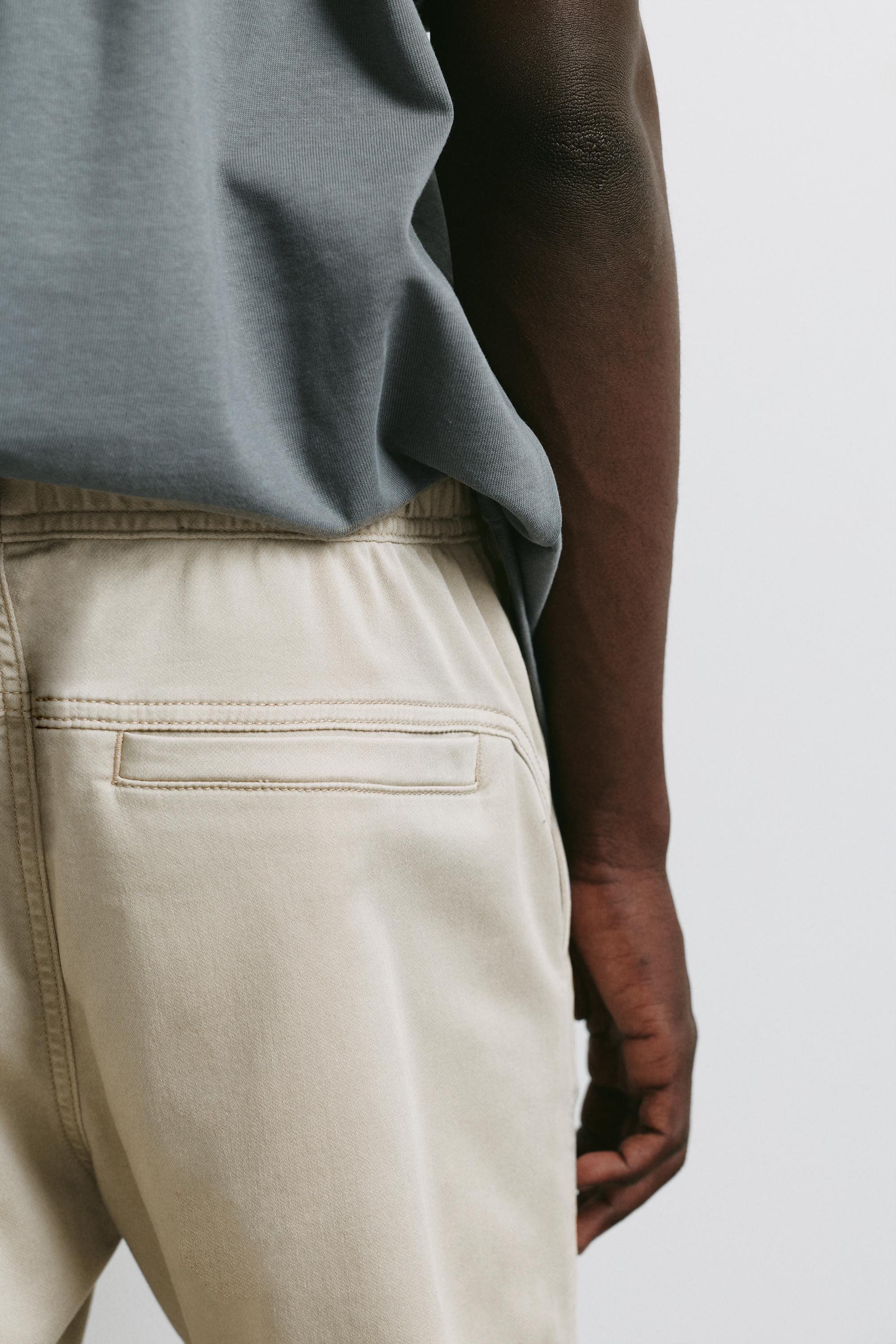 Regular fit jogging trousers — Beige