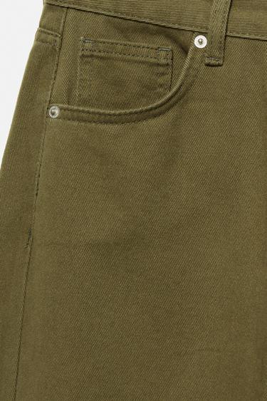 Low-rise barrel jeans — Khaki 8