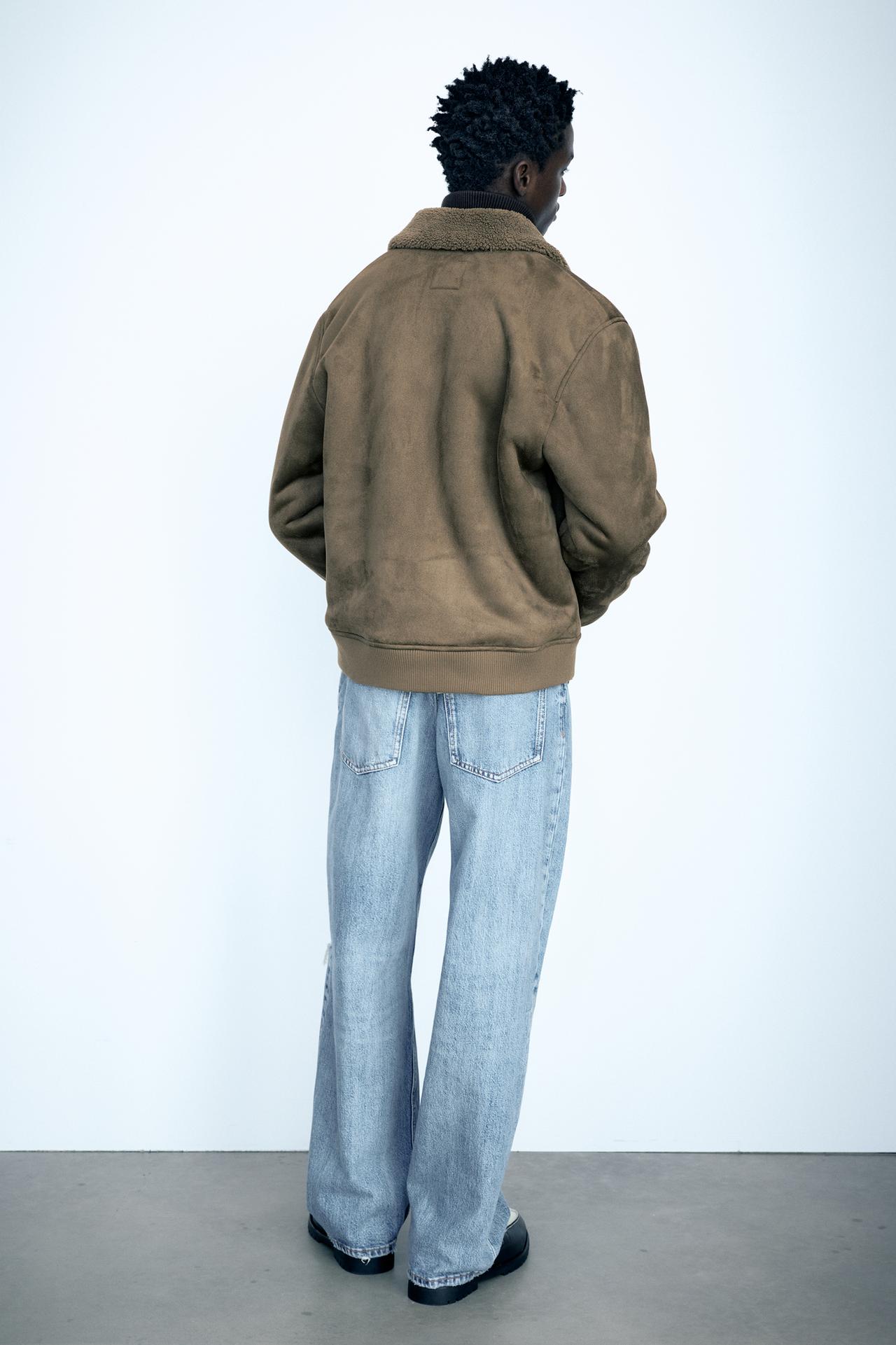 Combined double-faced jacket — Brown