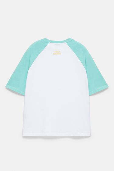 Raglan sleeve T-shirt — White 7