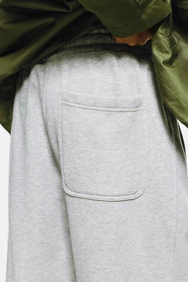 Basic baggy tracksuit bottoms — Grey marl 5